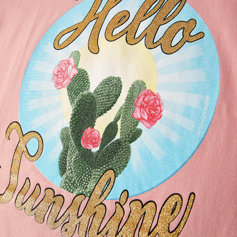 (In Stock)Adults Spring and Summer Cactus Print Top