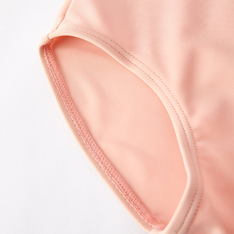 (In Stock)Mommy and Me Summer Leopard Print Oblique Shoulder Swimsuit