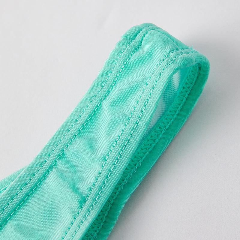 (In Stock)Adults Summer Mint Leopard Print Swimsuit