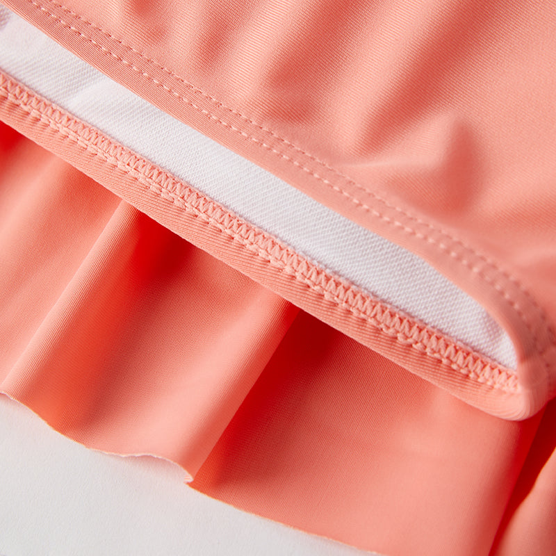 (In Stock)Mommy and Me Summer Coral Floral Print Swimsuit