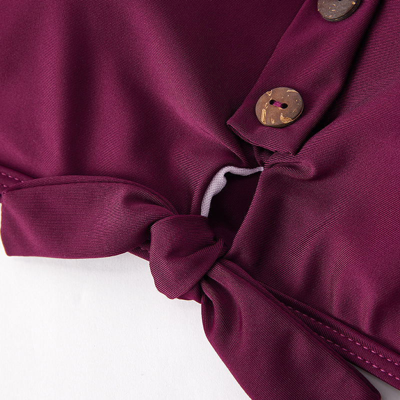 (In Stock)Mommy and Me Summer Fuchsia Floral Swimsuit