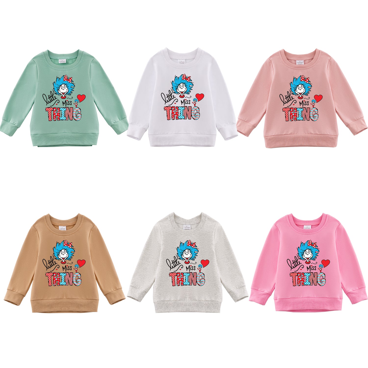 (Pre Order)Girls DR SEUSS Print Sweatshirt