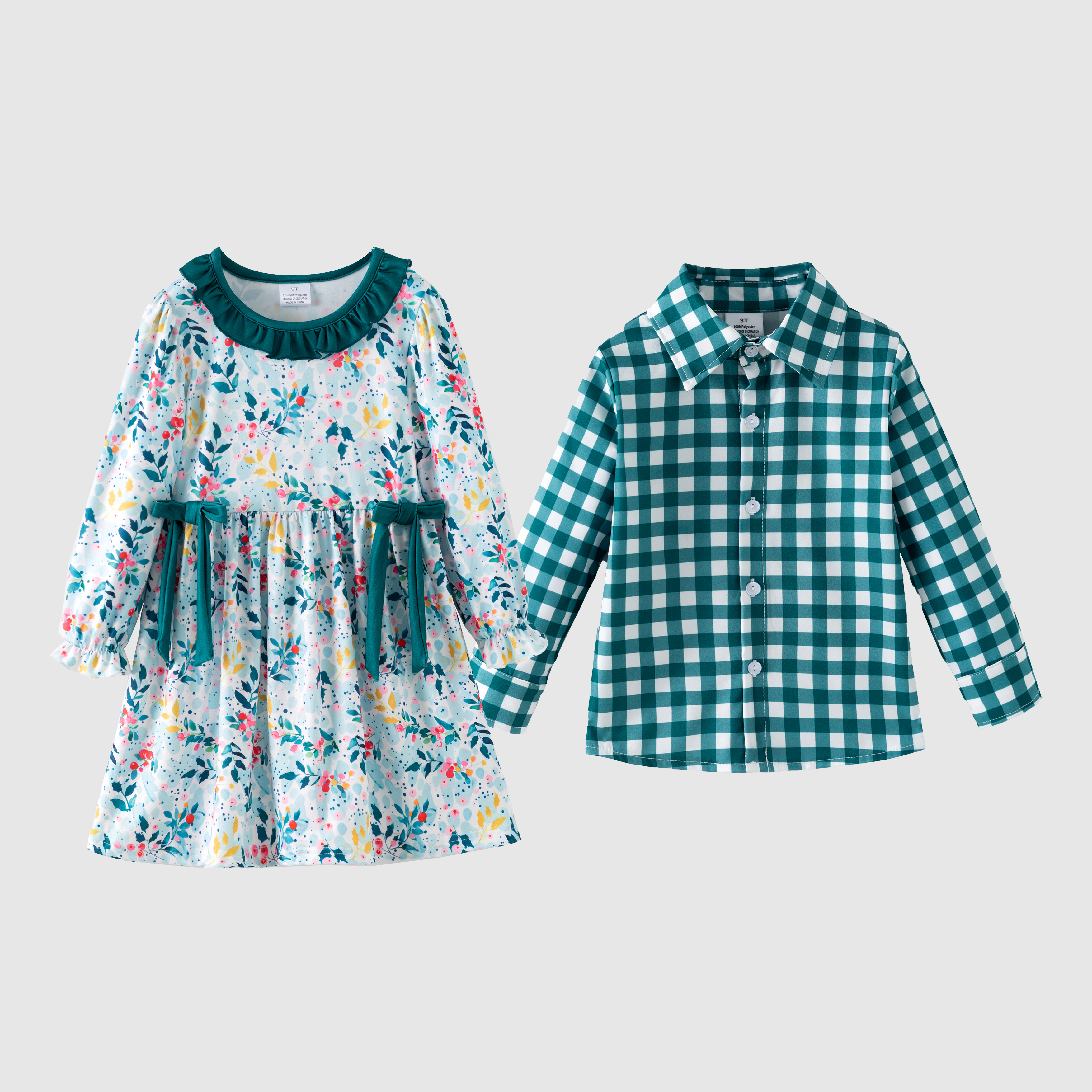 (Pre Order,Prepack Zone)Siblings Floral Print Dress&Shirt(Mix Size)
