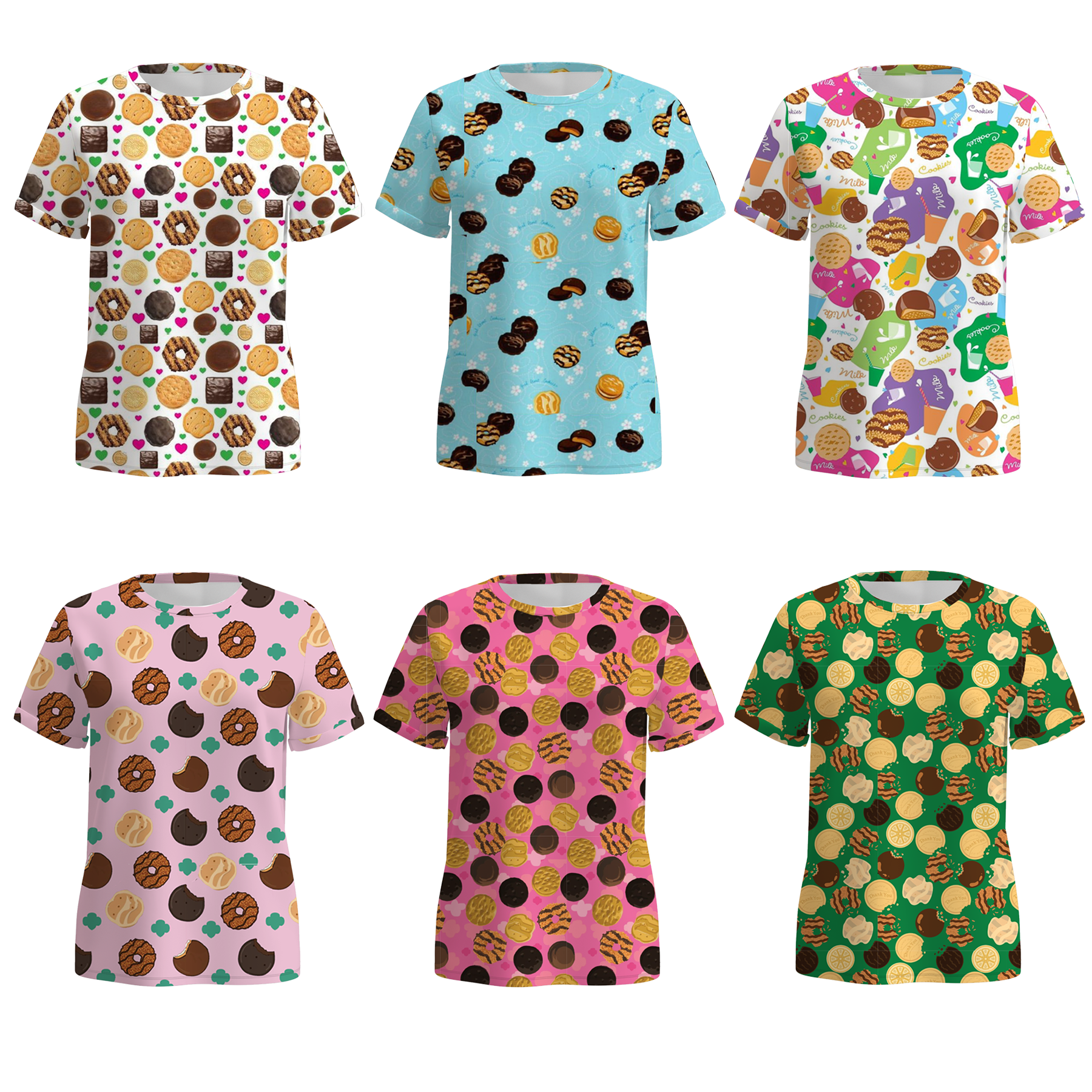(Pre Order)Adults Dessert Print Top