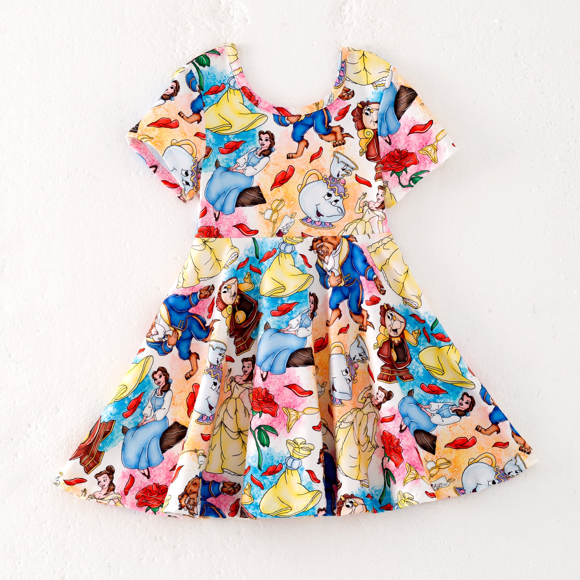 (Pre Order,Prepack Zone)Girls Spring&Summer Princess Print Dress(Mix Size)