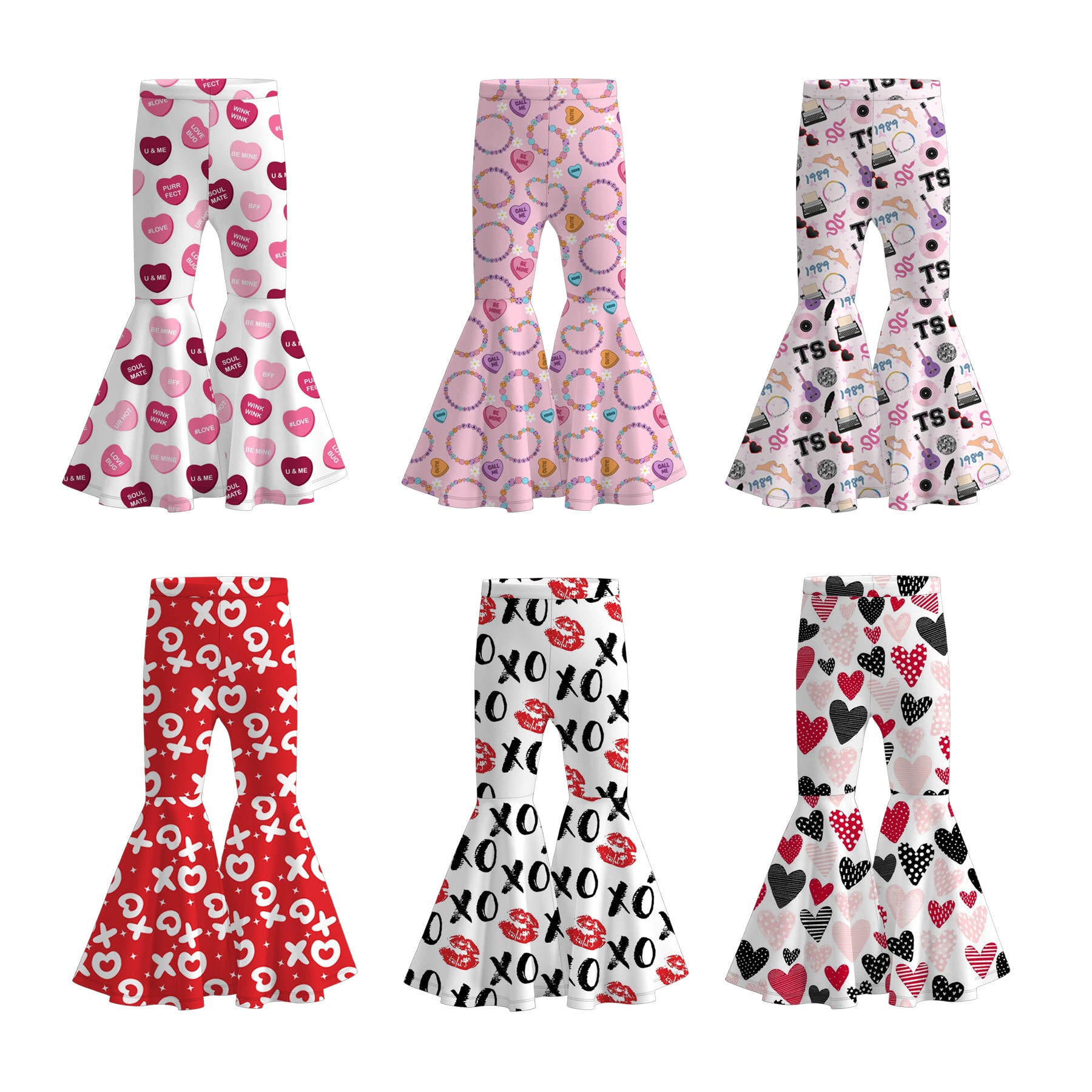 Bell Pants in Poa Print