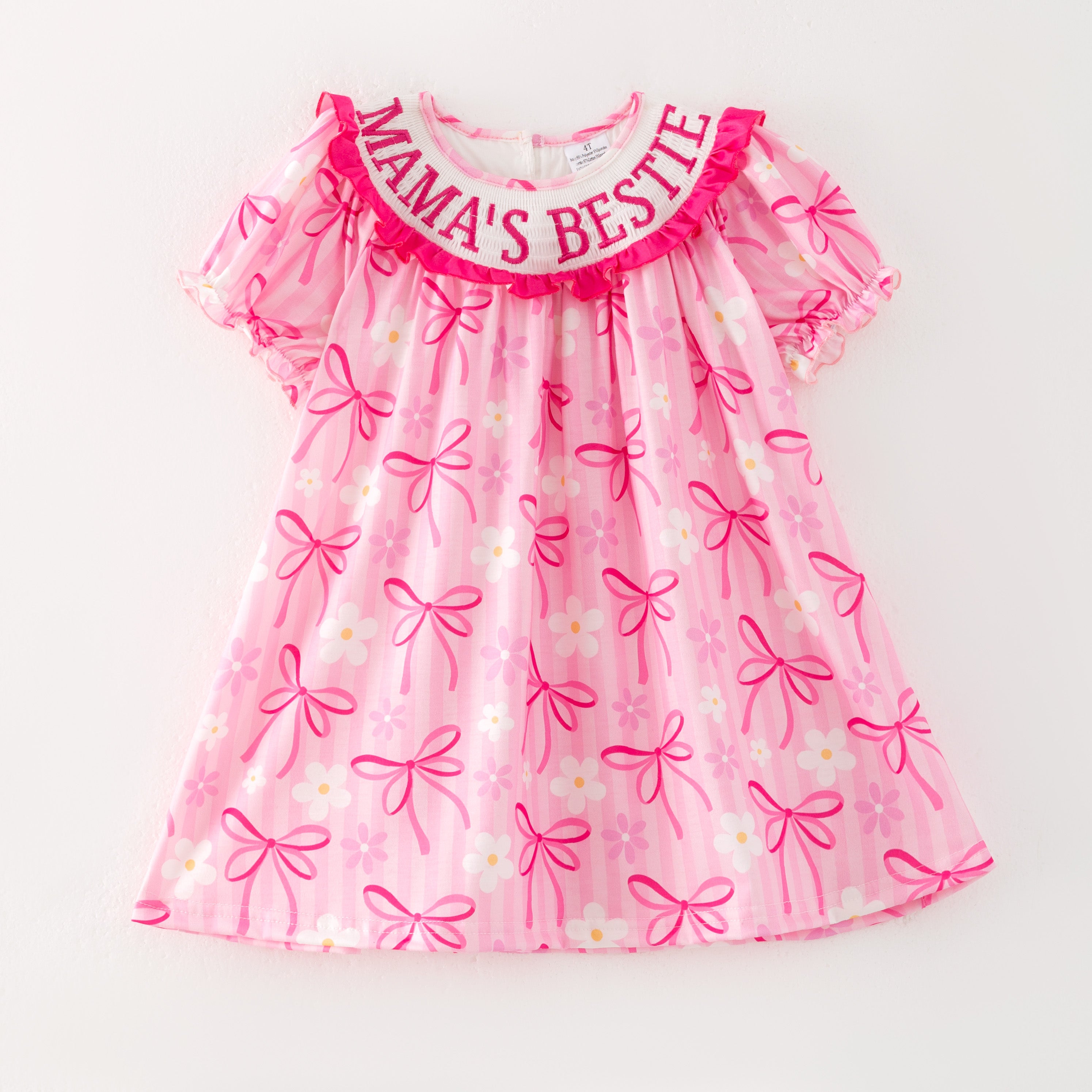 (Pre Order)Sisters Spring and Summer Embroidery Smocked Dress&Romper