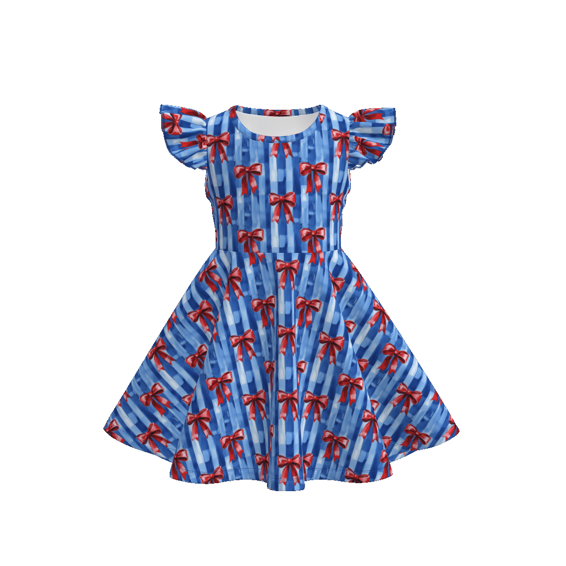 (Pre Order)Sisters Patriotic Print Dress&Romper