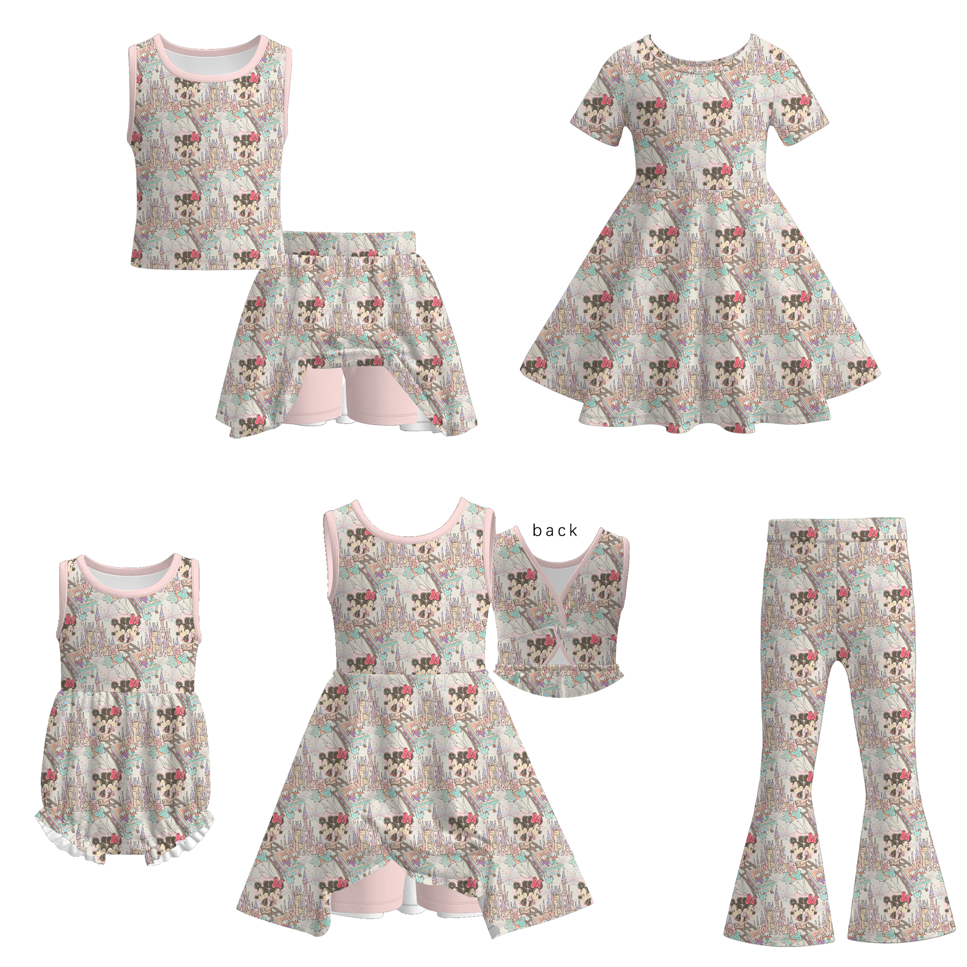 (Pre Order)Sisters Spring&Summer Magical World Print Dress,Set&Romper