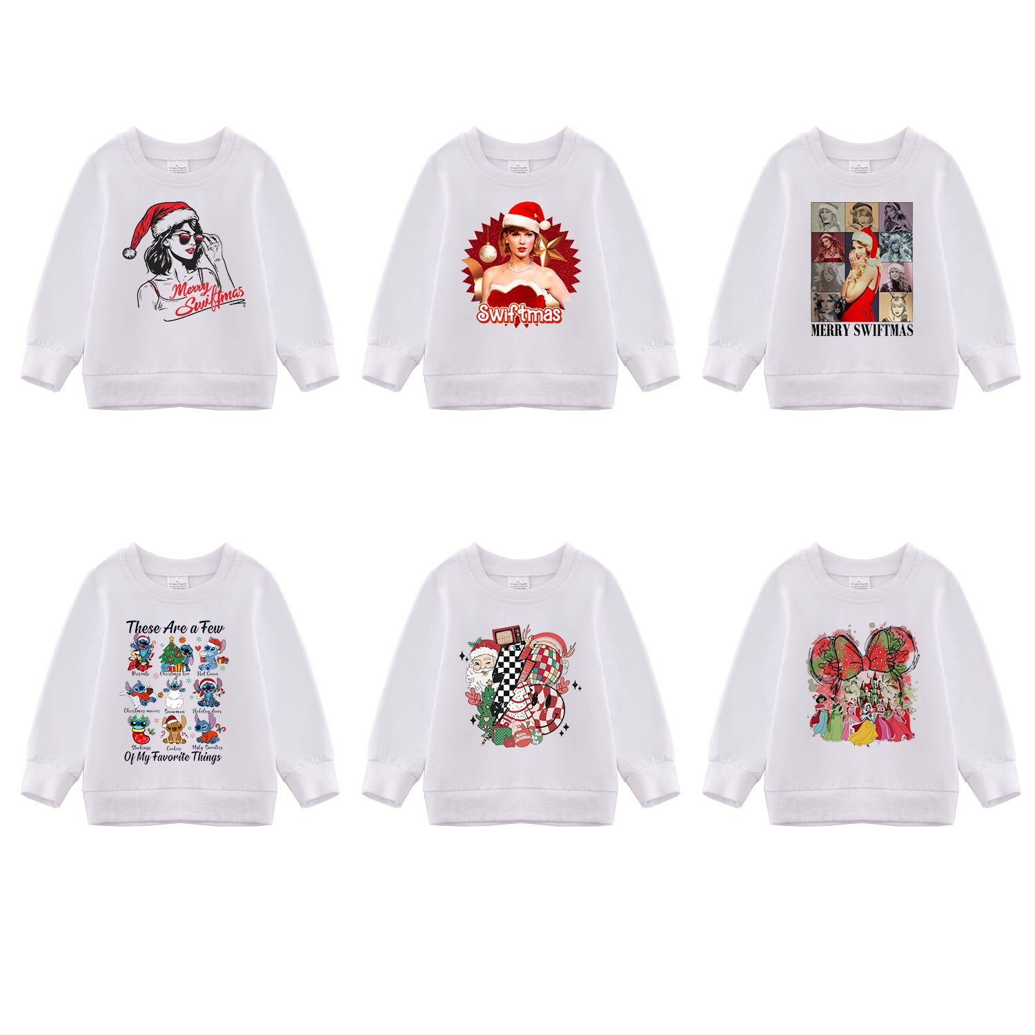(Pre Order)Girls Christmas Print Sweatshirt