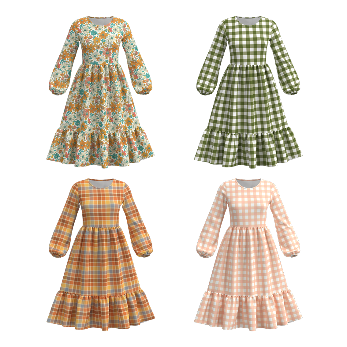 (Pre Order)Adult Thanksgiving Print Dress