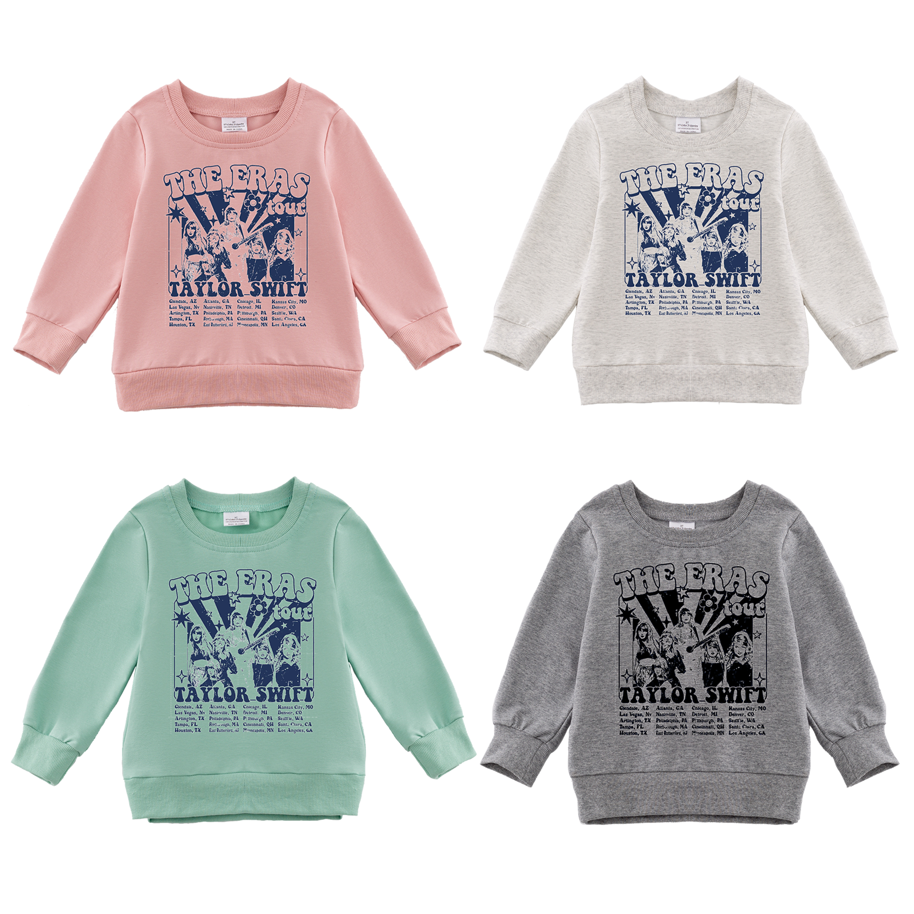 (Pre Order)Girls Fall TS Print Sweatshirt