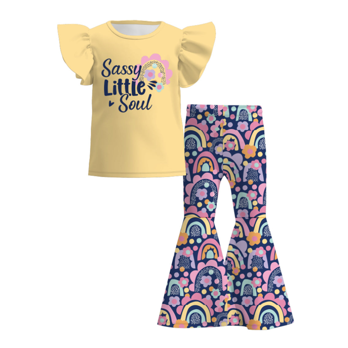 Mauvelous Purple Pant Set with Floral Shimmer Print