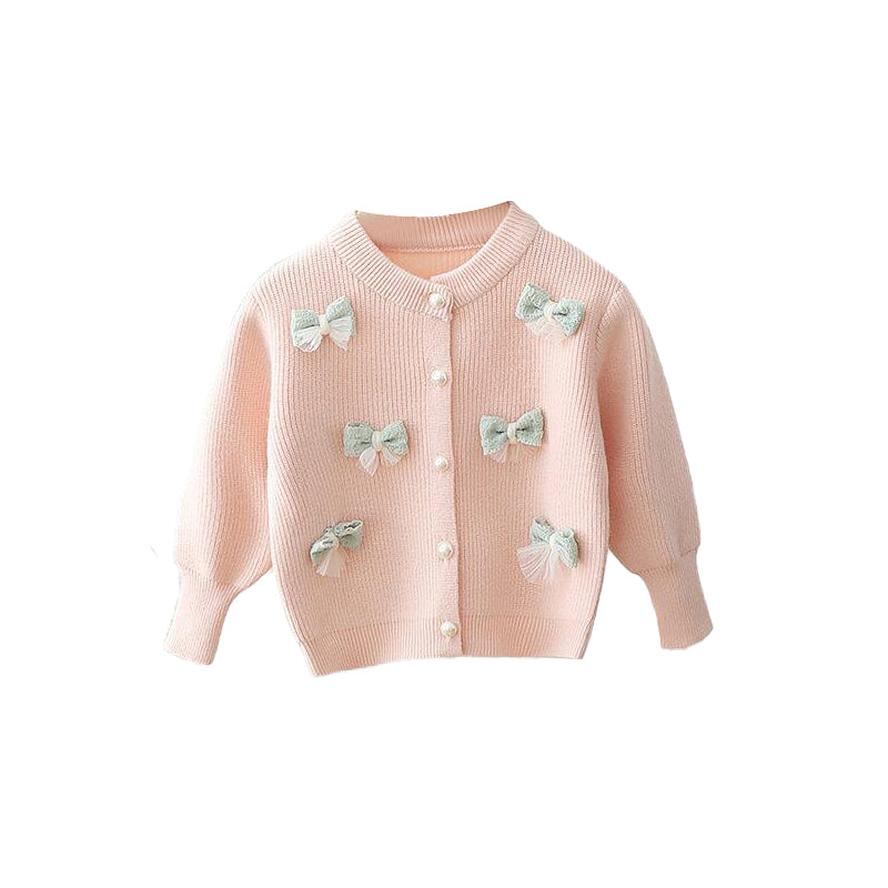 (In Production)Girls Fall&Winter Bow Sweater