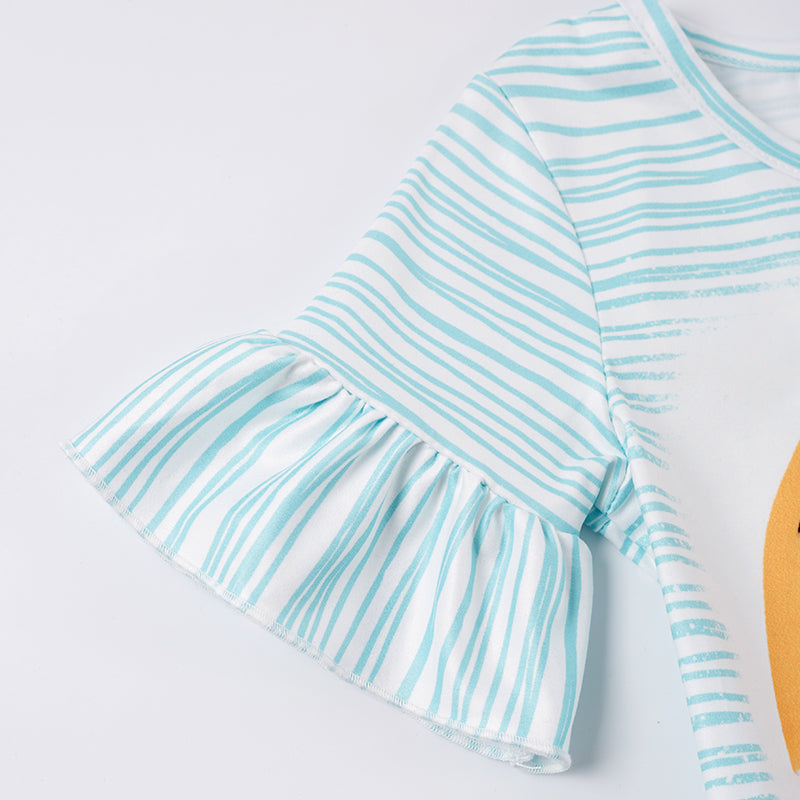 (In Stock)Girls Summer Back To School Girls Jeans Shorts Set