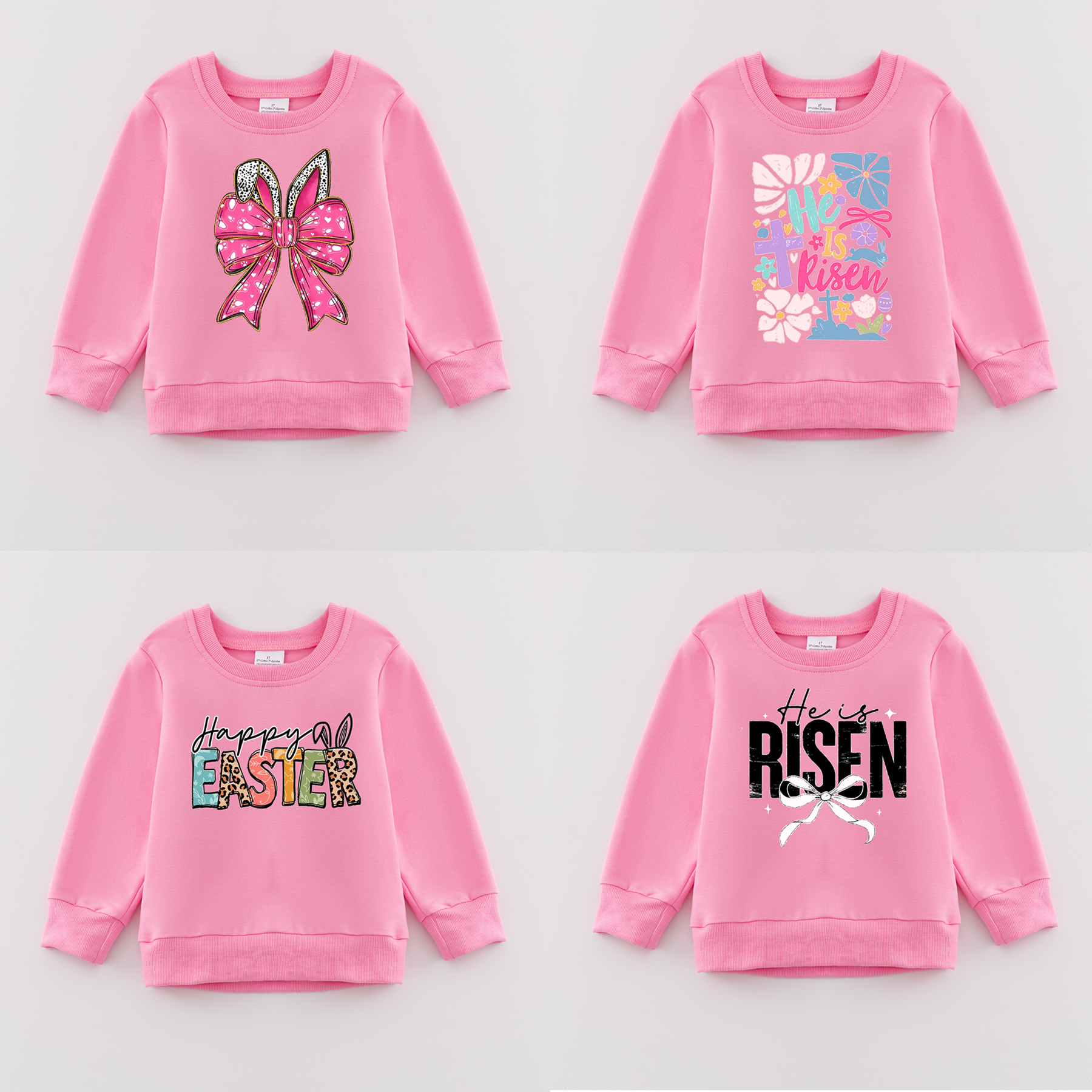 (Pre Order)Girls Easter Bunny Print Sweatshirt