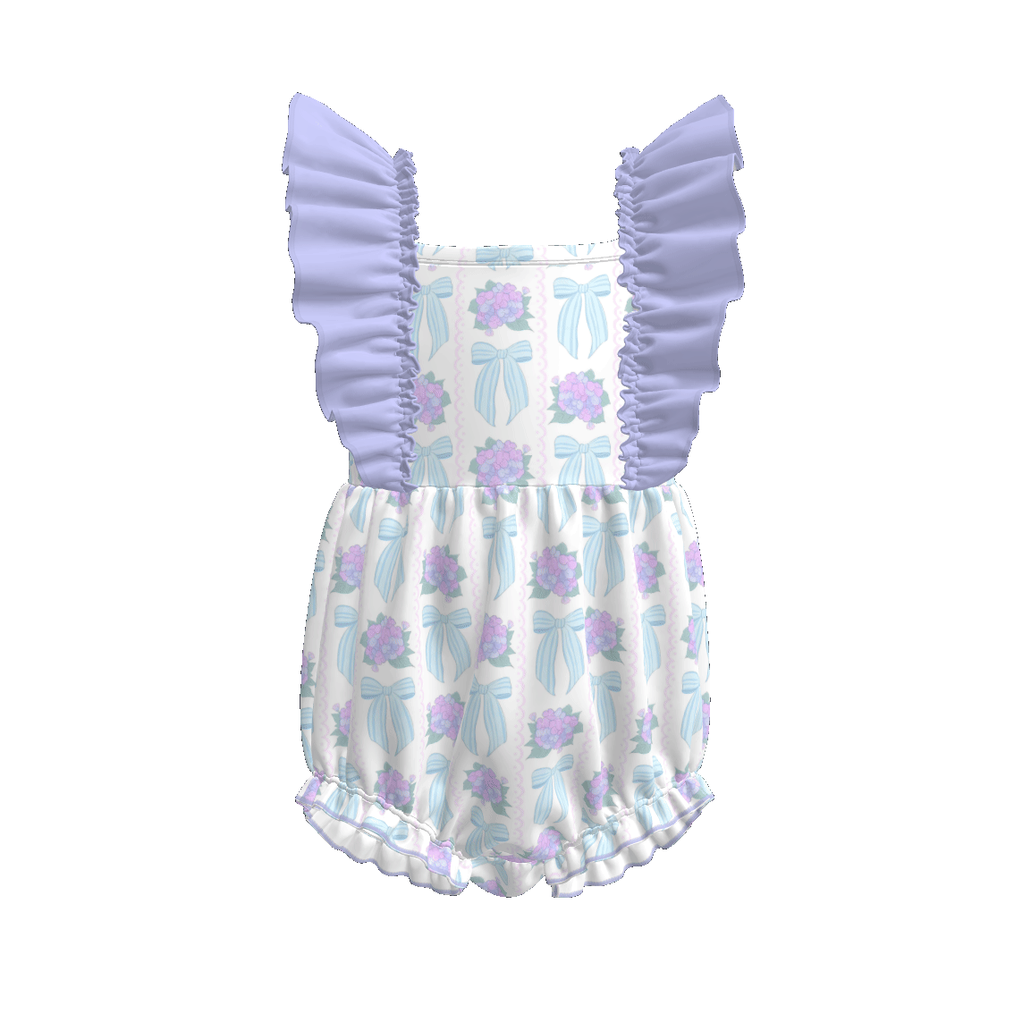 (Pre Order)Sisters Spring and Summer Bow Print Dress&Romper