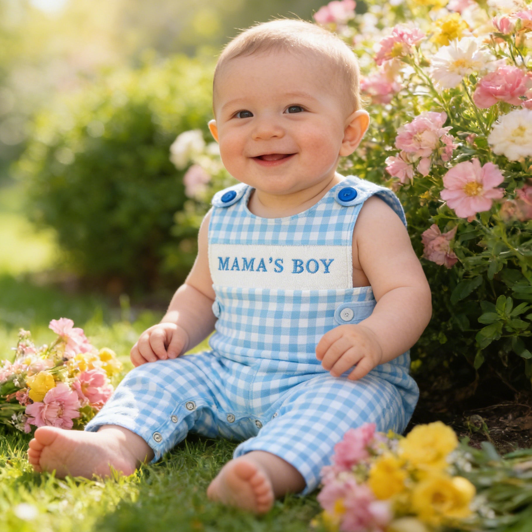 (In Stock)Siblings Mother's Day Embroidery Smocked Dress,Set&Romper