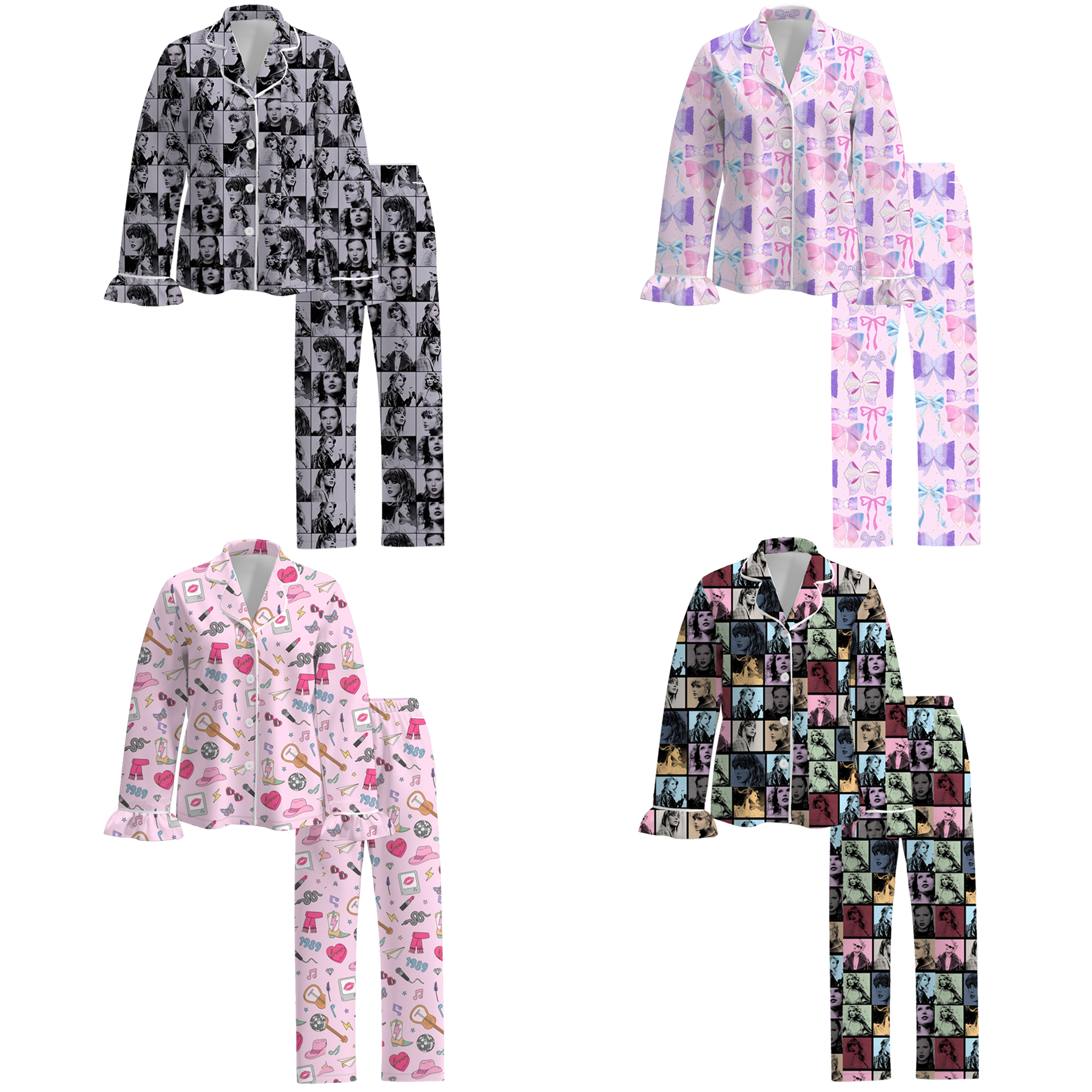 (Pre Order)Adults TS Print Pajamas
