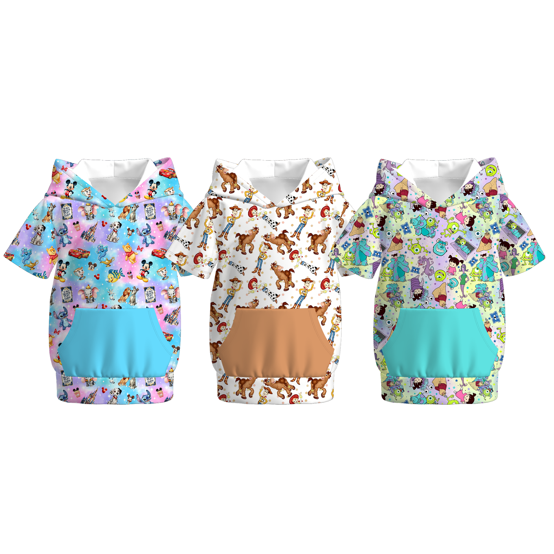 (Pre Order+Prepack Zone)Boys Spring&Summer Cartoon Print Hoodie(Mix Size)