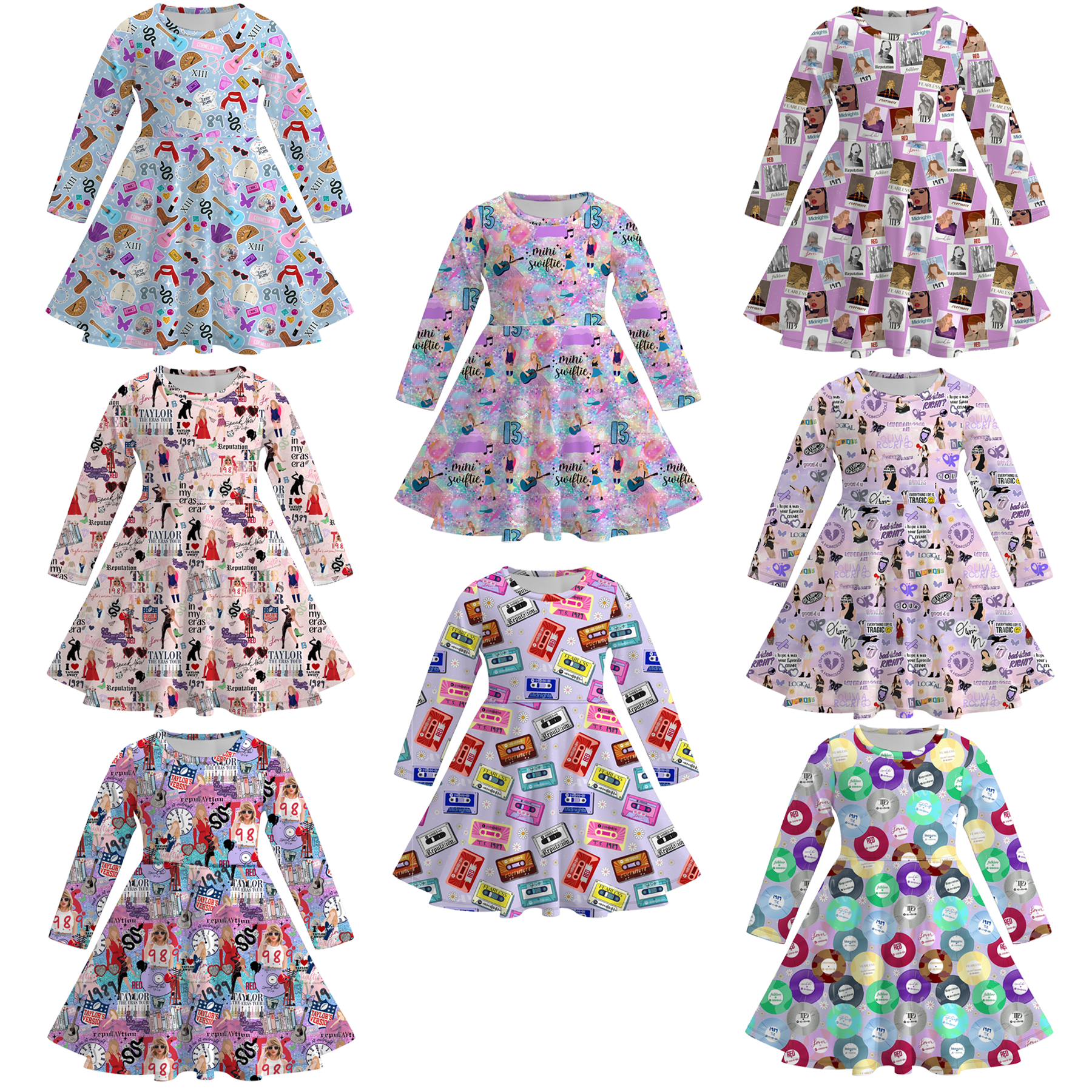 (Pre Order)Girls TS Print Twirl Dress