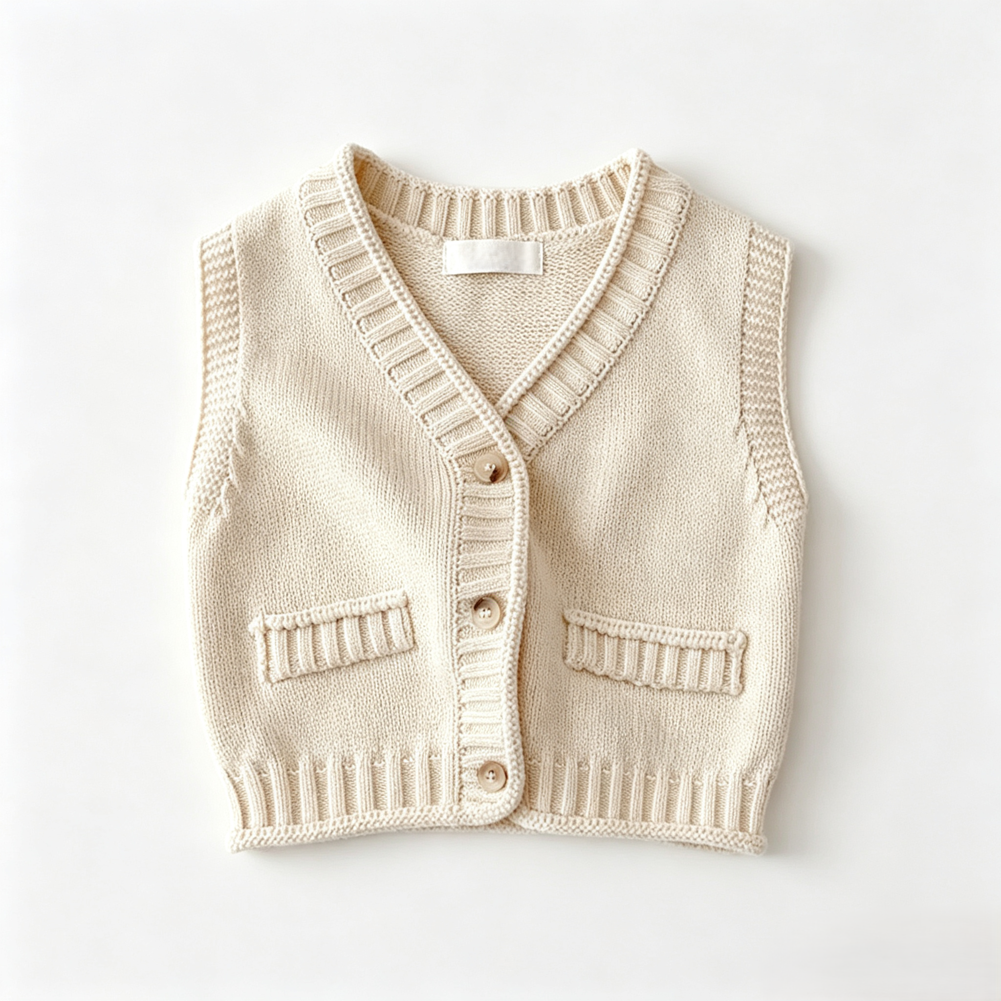 (Pre Order 2 Weeks)Toddler Unisex Fall&Winter Knitted Cardigan Vest