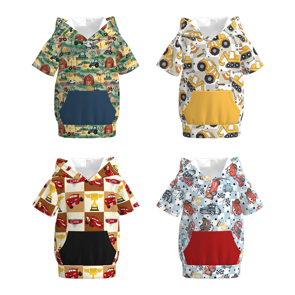 (Pre Order)Boys Spring and Summer Truck Print Hoodie