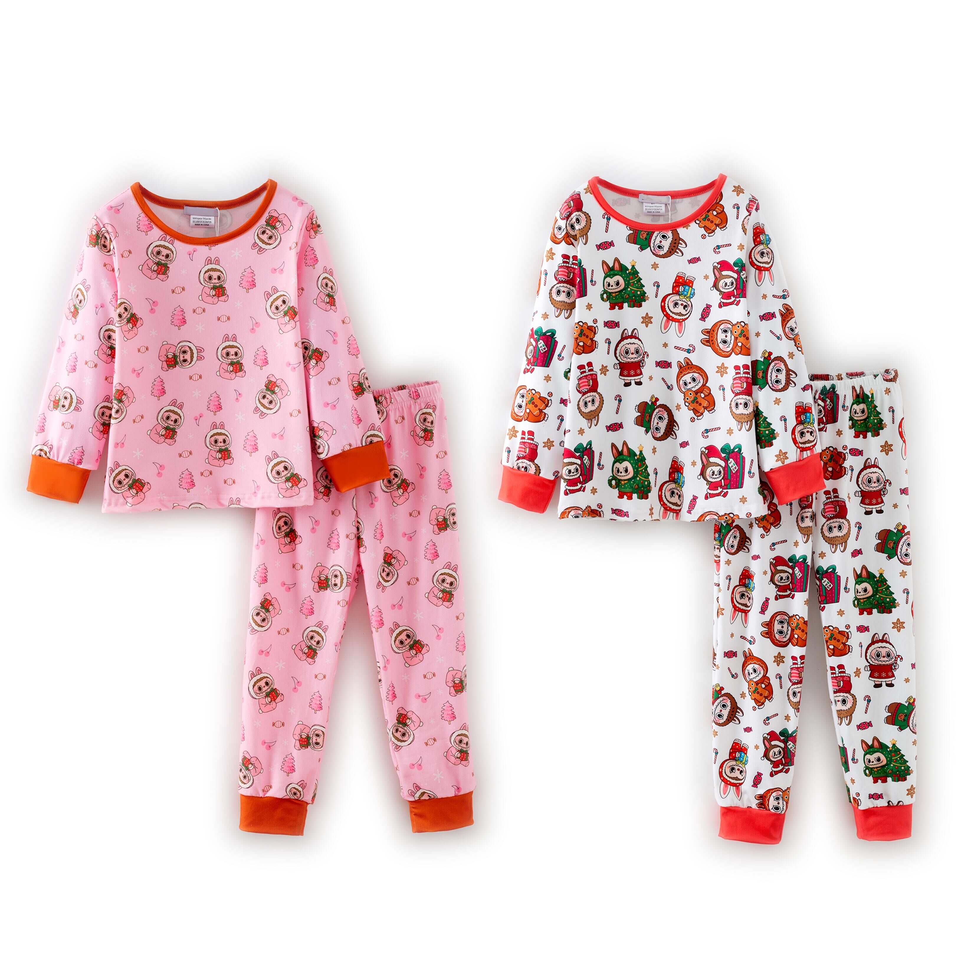 (Pre Order,Prepack Zone)Sisters Christmas LBB Print Pajamas(Mix Size)