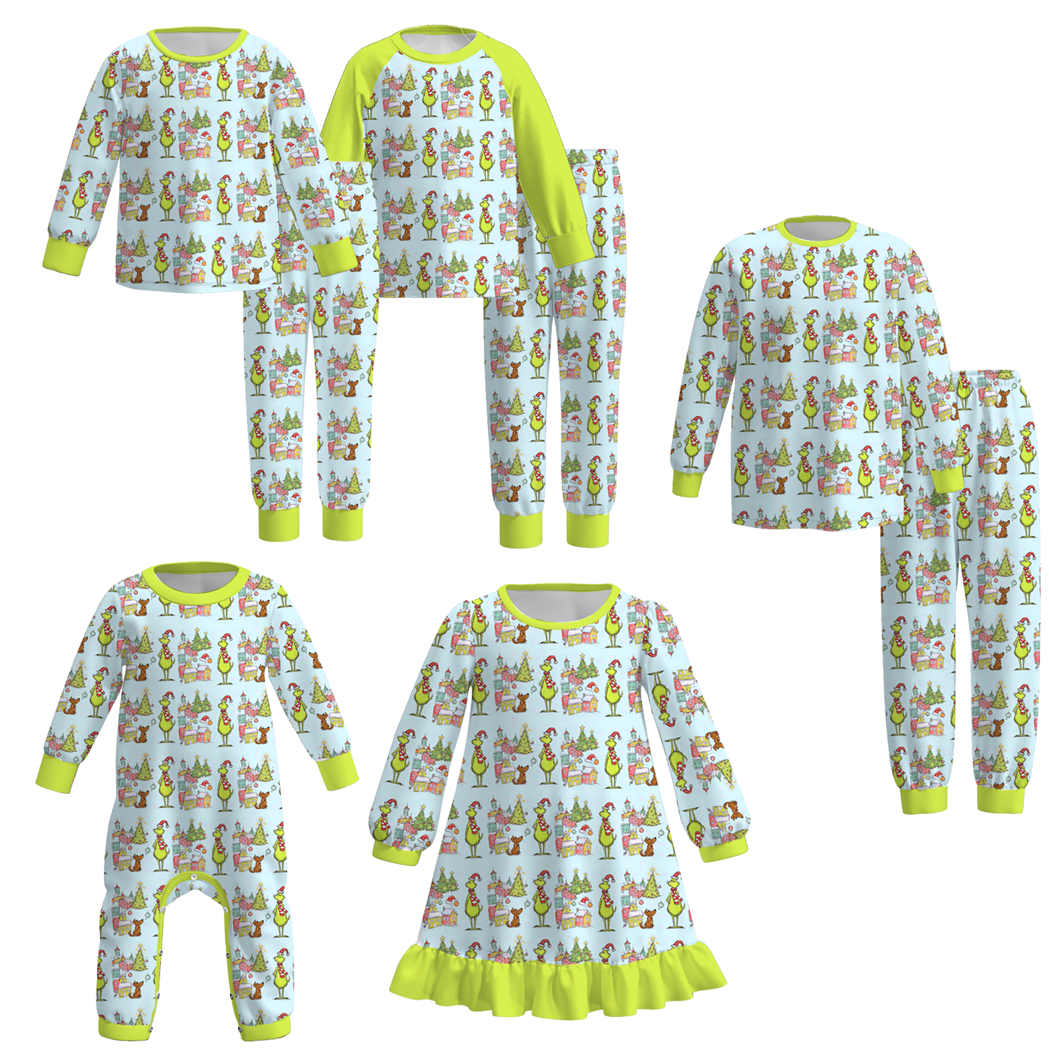 (Weekly Pre-Order)Family Christmas Print Dress,Set&Romper(Ends 8.23)