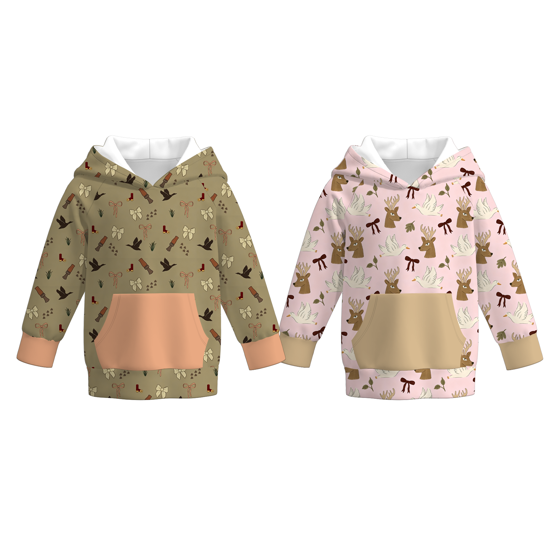 (Pre Order)Girls Fall Hunting Print Top