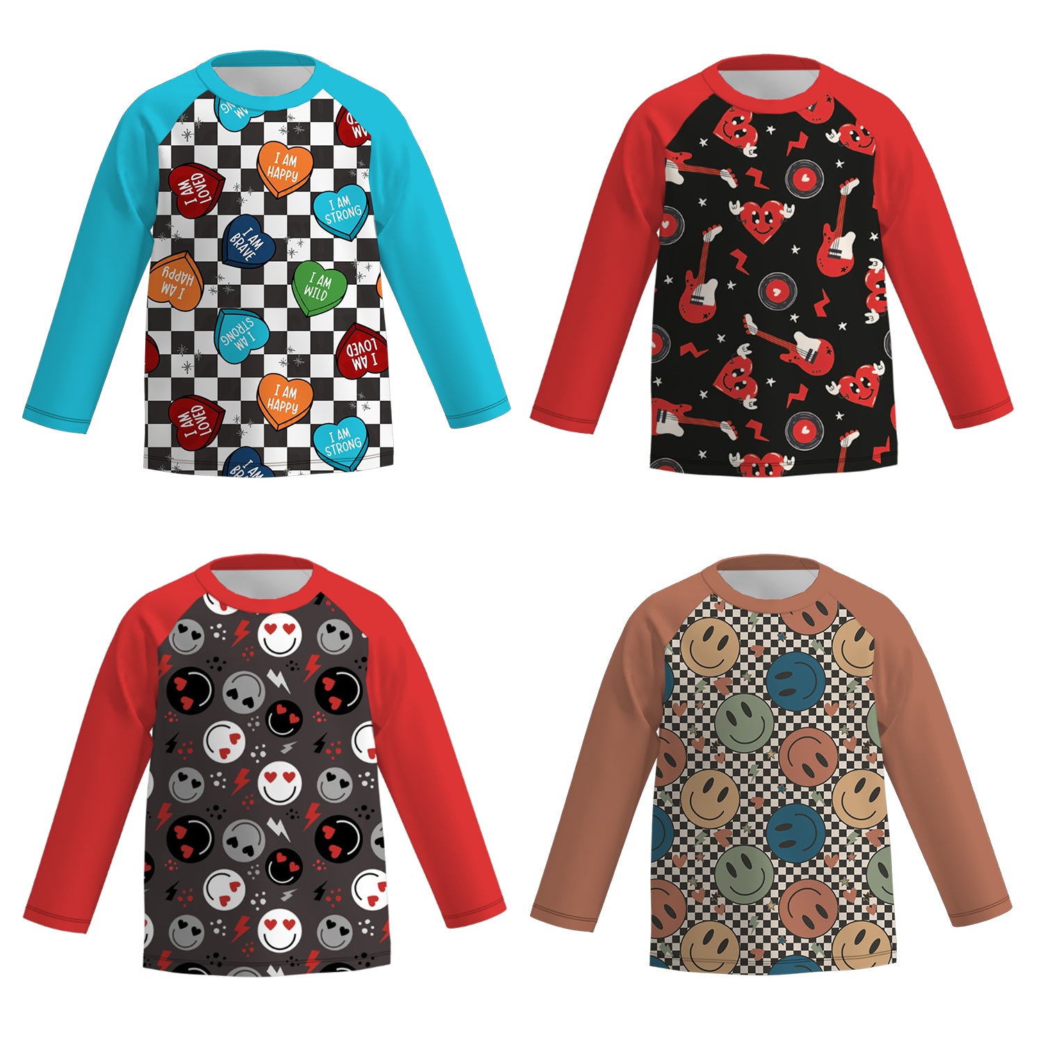 (Pre Order)Boys Valentine's Day Print Top