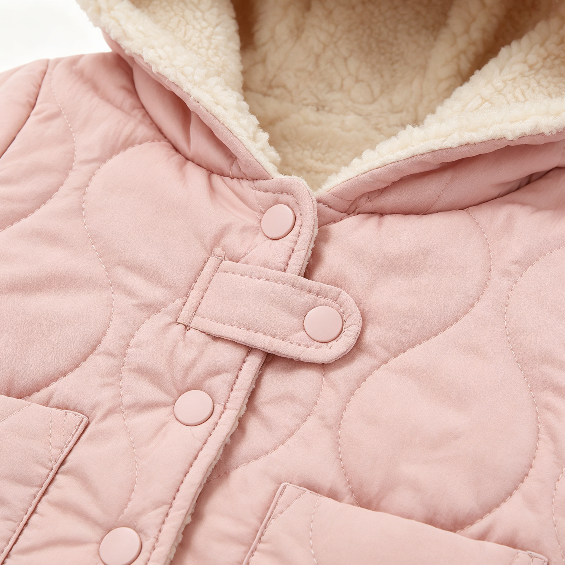 (Pre Order 2 Weeks)Girls Pink Bunny Ear Hooded Jacket