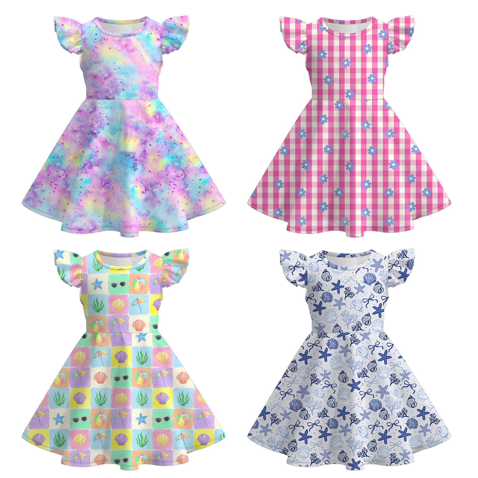 (Pre Order+Prepack Zone)Girls Spring&Summer Print Dress