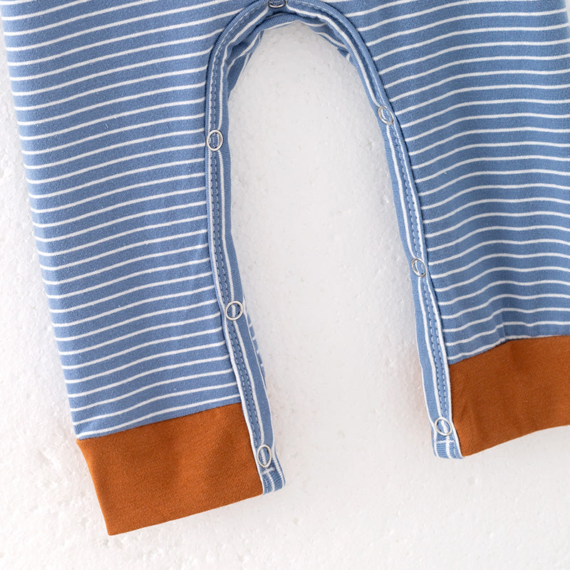 (In Stock)Toddler Boys Thanksgiving Turkey Chenille Patches Cotton Romper