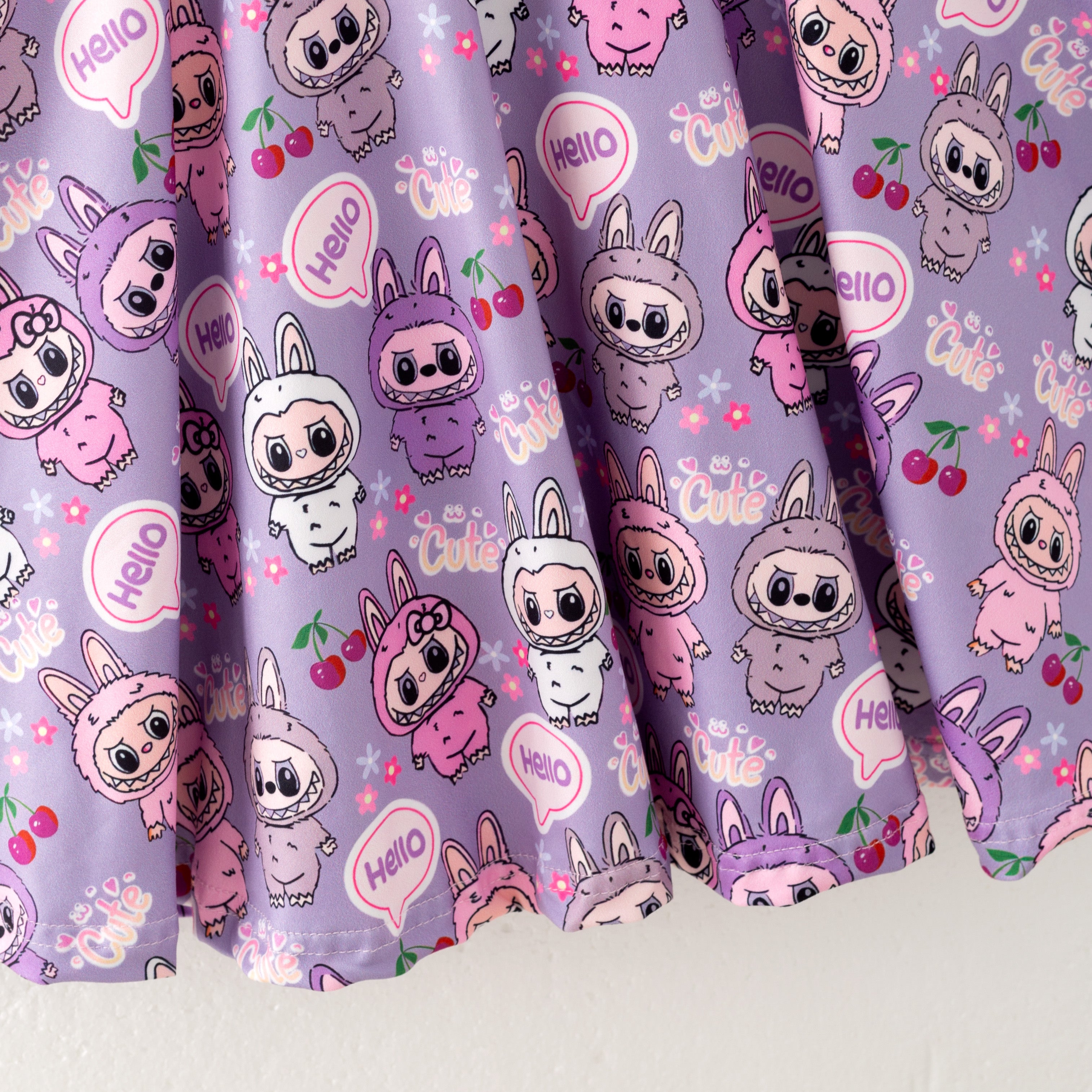 (Pre Order)Girls Spring&Summer Cartoon Print Dress