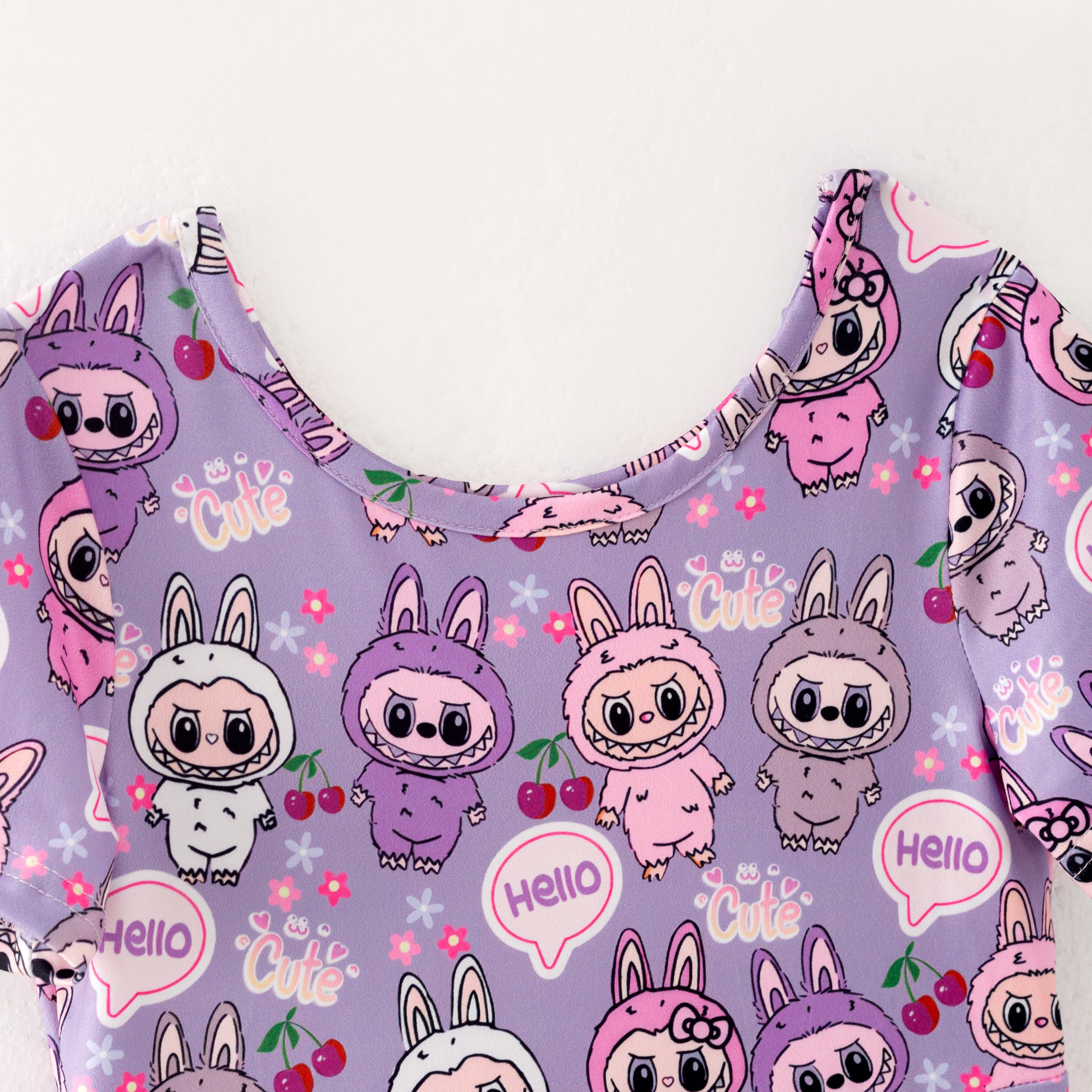 (Pre Order)Girls Spring&Summer Cartoon Print Dress