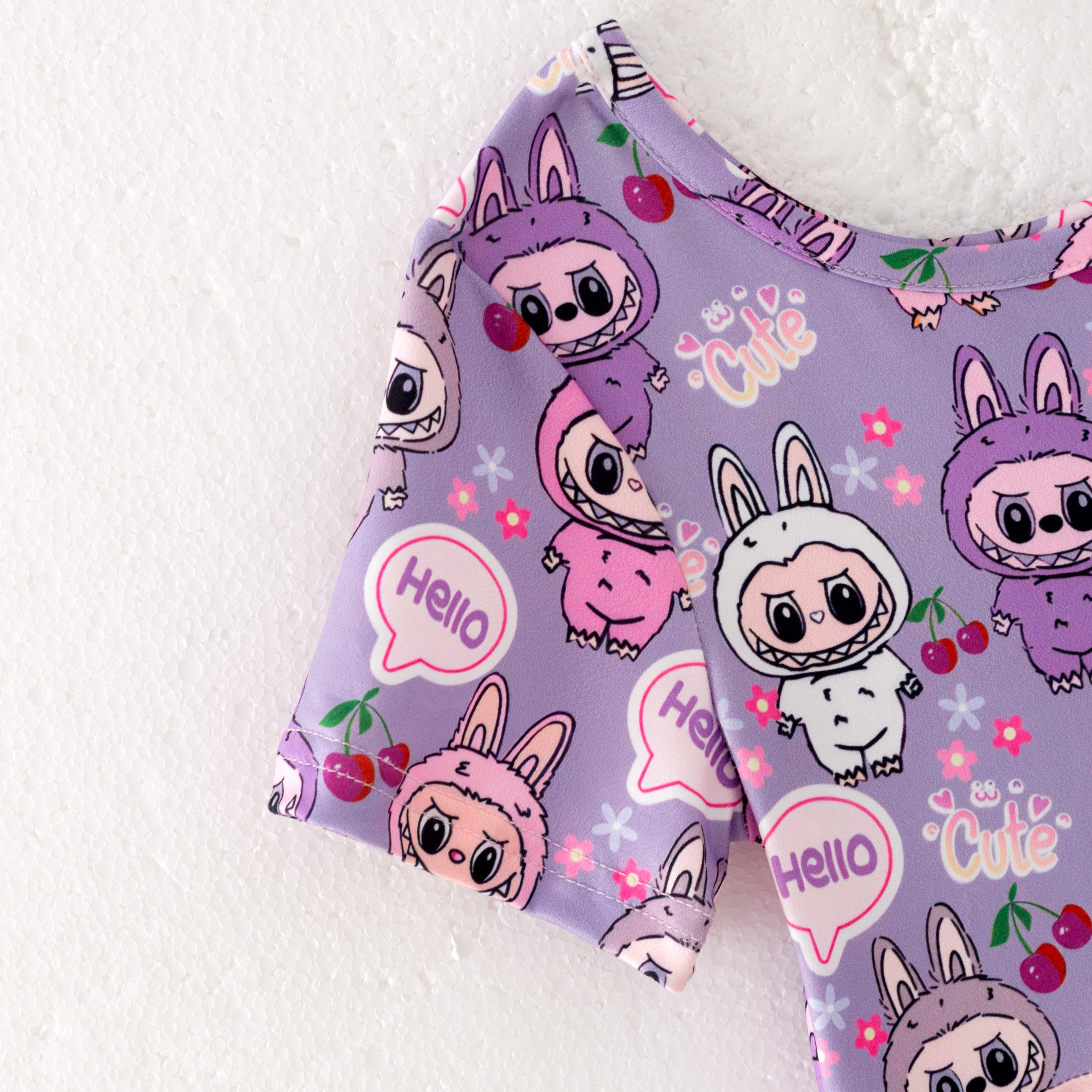 (Pre Order)Girls Spring&Summer Cartoon Print Dress