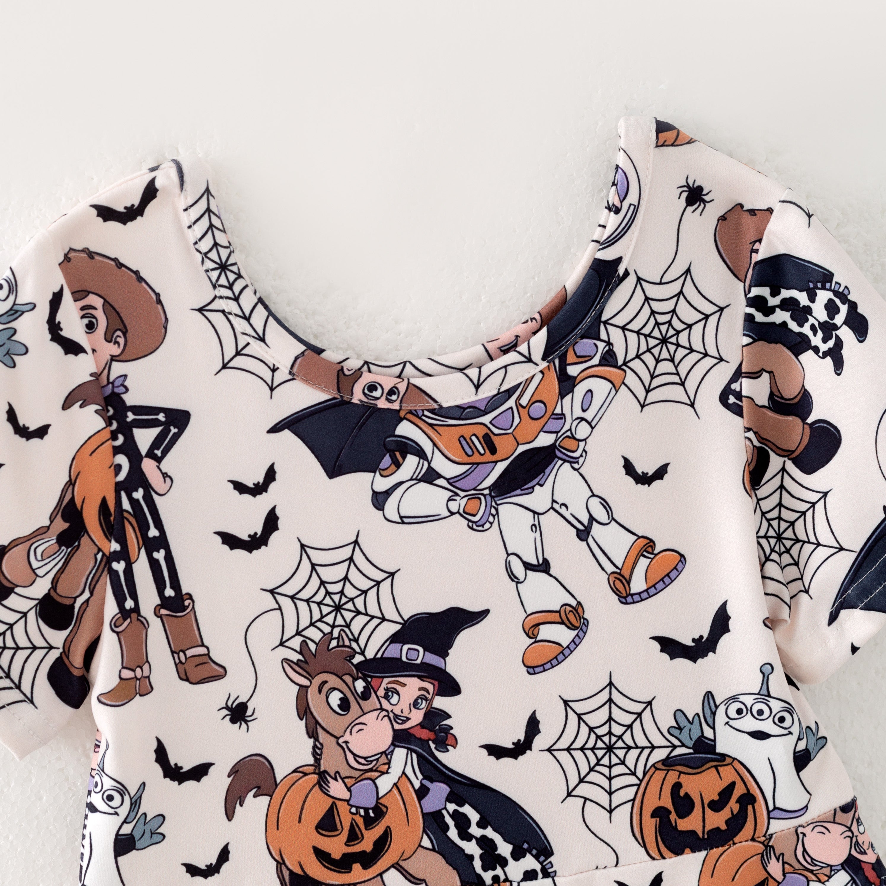 (Pre Order)Girls Fall Cartoon Print Dress