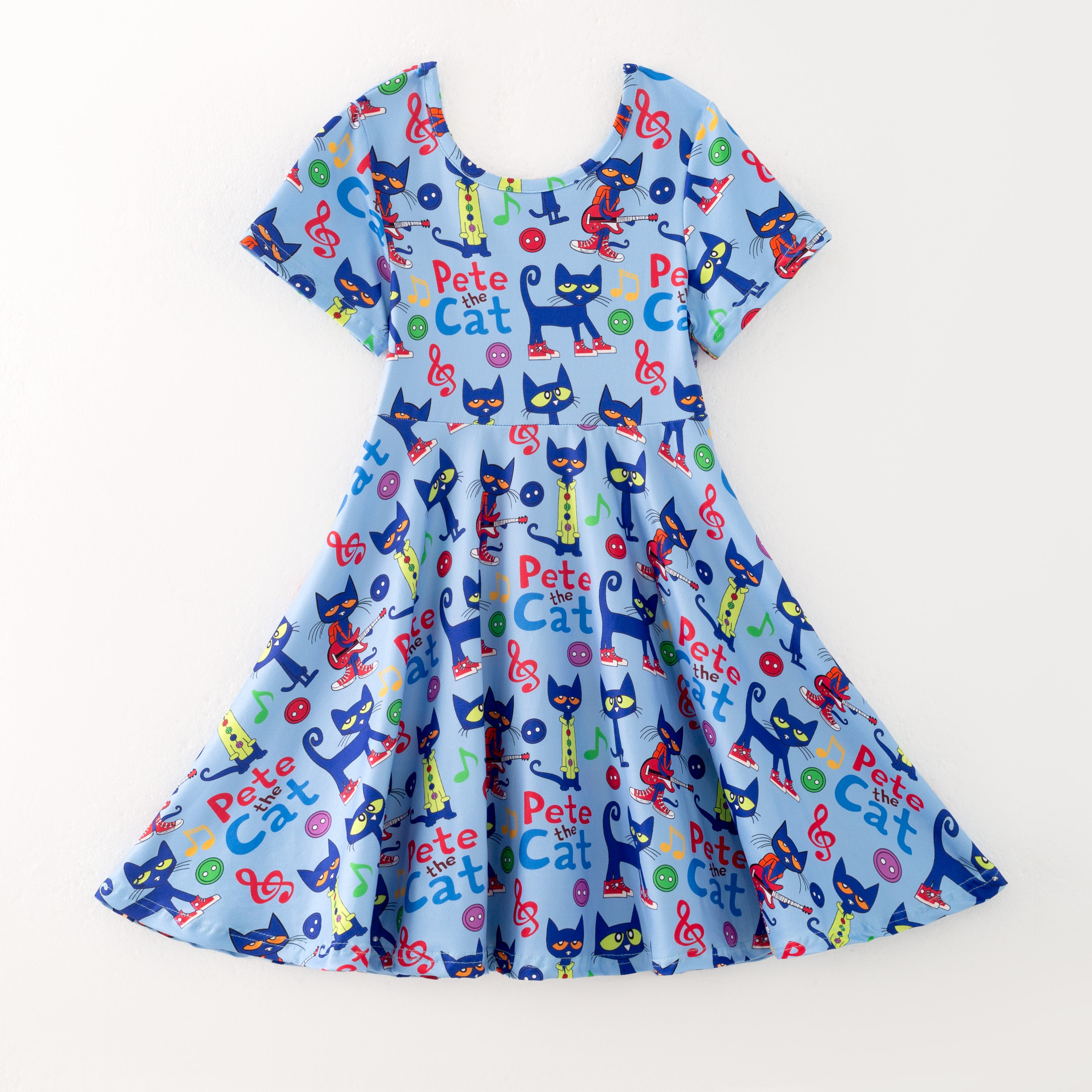 (Pre Order)Girls Fall Cartoon Print Dress
