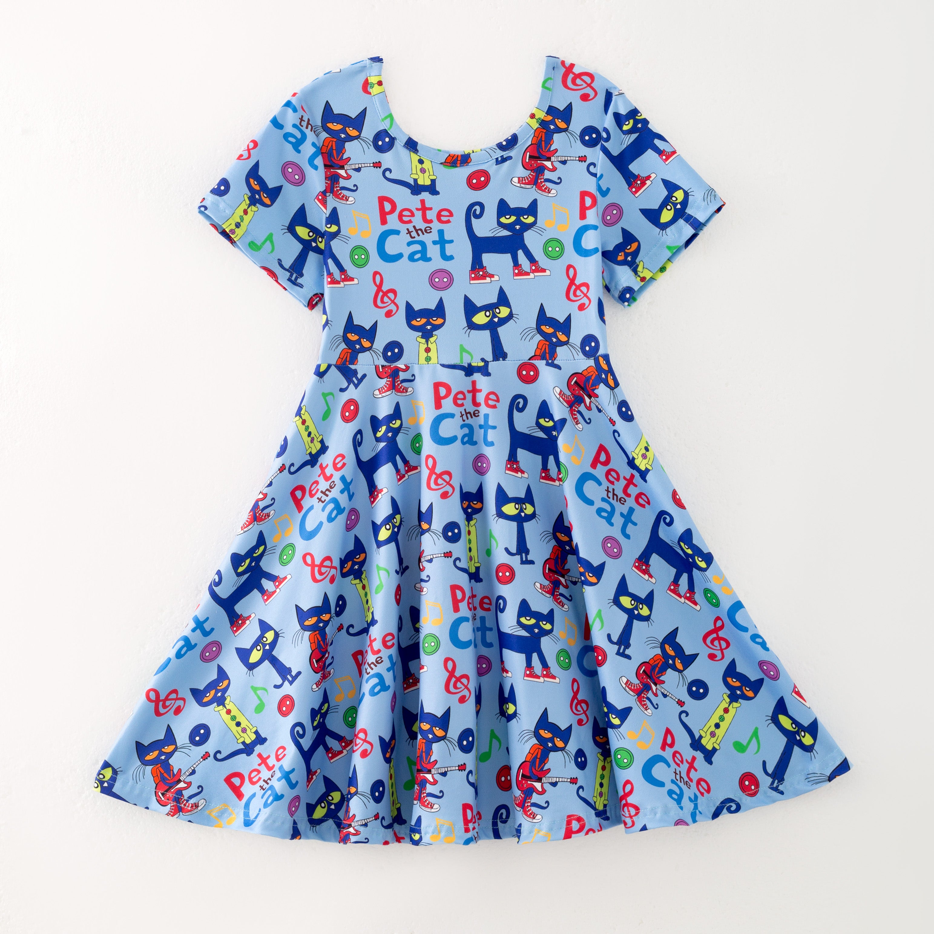 (Pre Order)Girls Fall Cartoon Print Dress