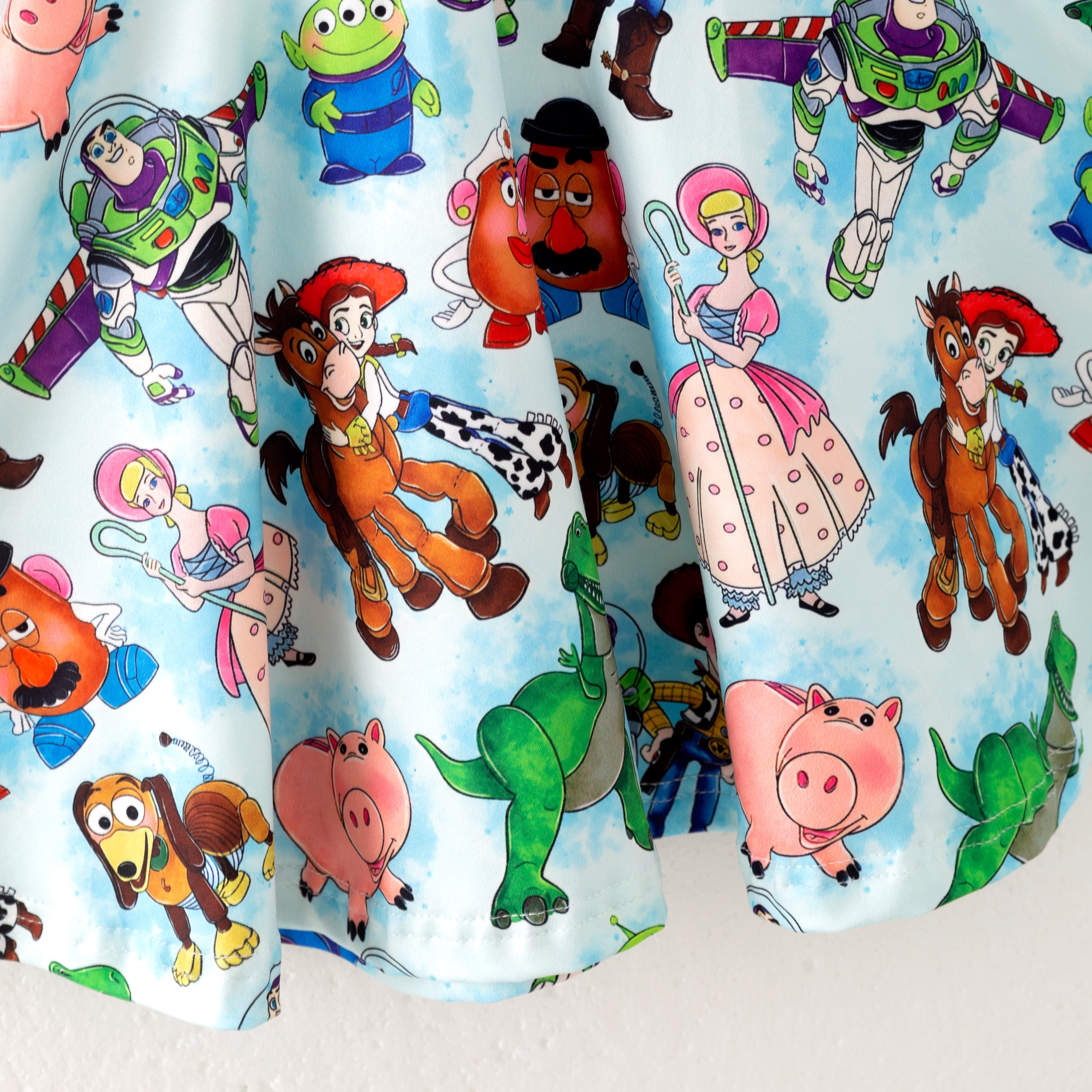 (Pre Order)Girls Fall Cartoon Print Dress