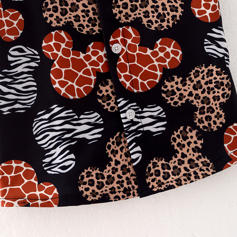 (In Stock)Boys Spring and Summer Cartoon Print Shirt