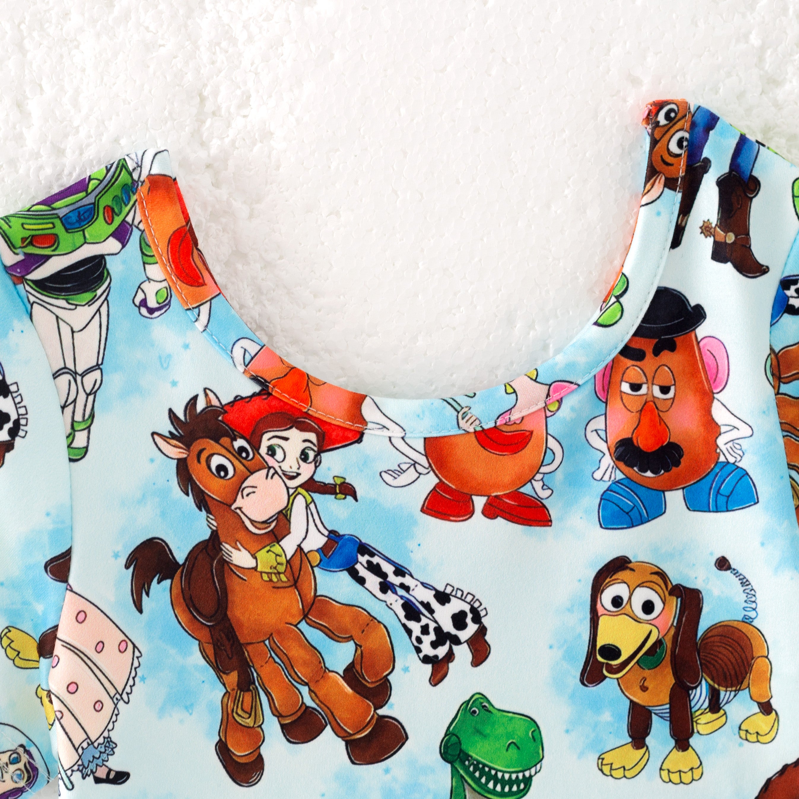 (Pre Order)Girls Fall Cartoon Print Dress