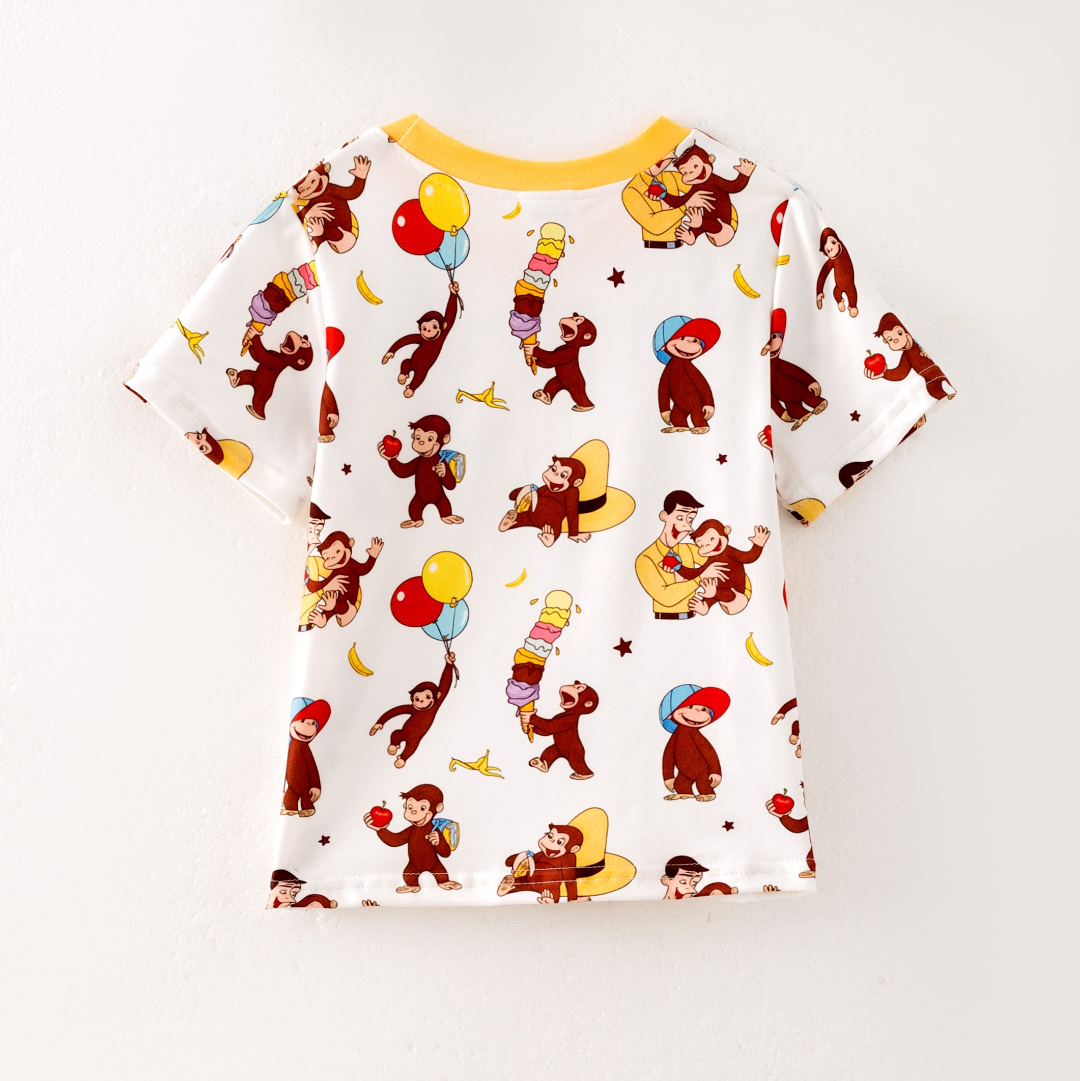 (Pre Order)Boys Spring and Summer Cartoon Print Top&Romper
