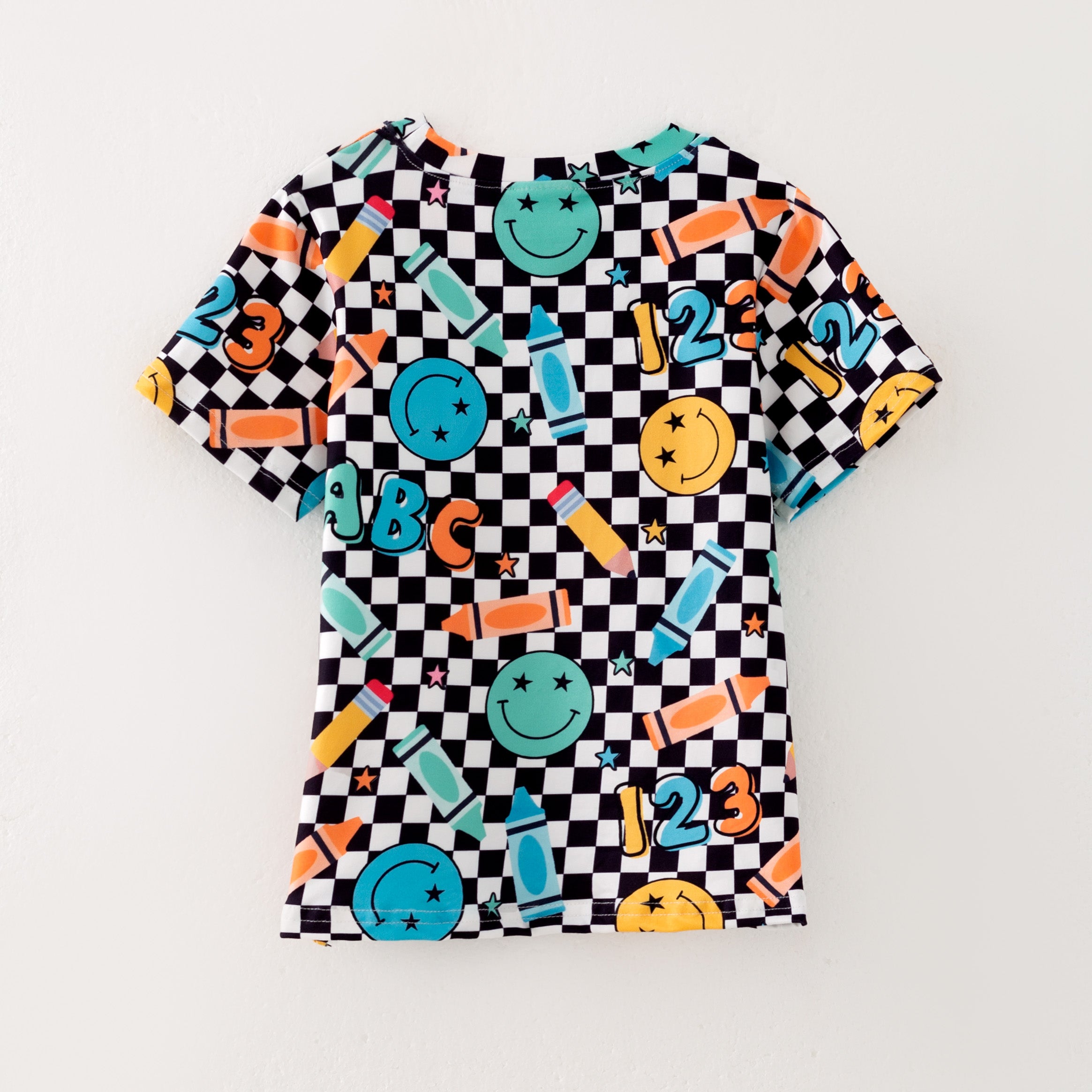(Pre Order)Boys Summer Back To School Print Top