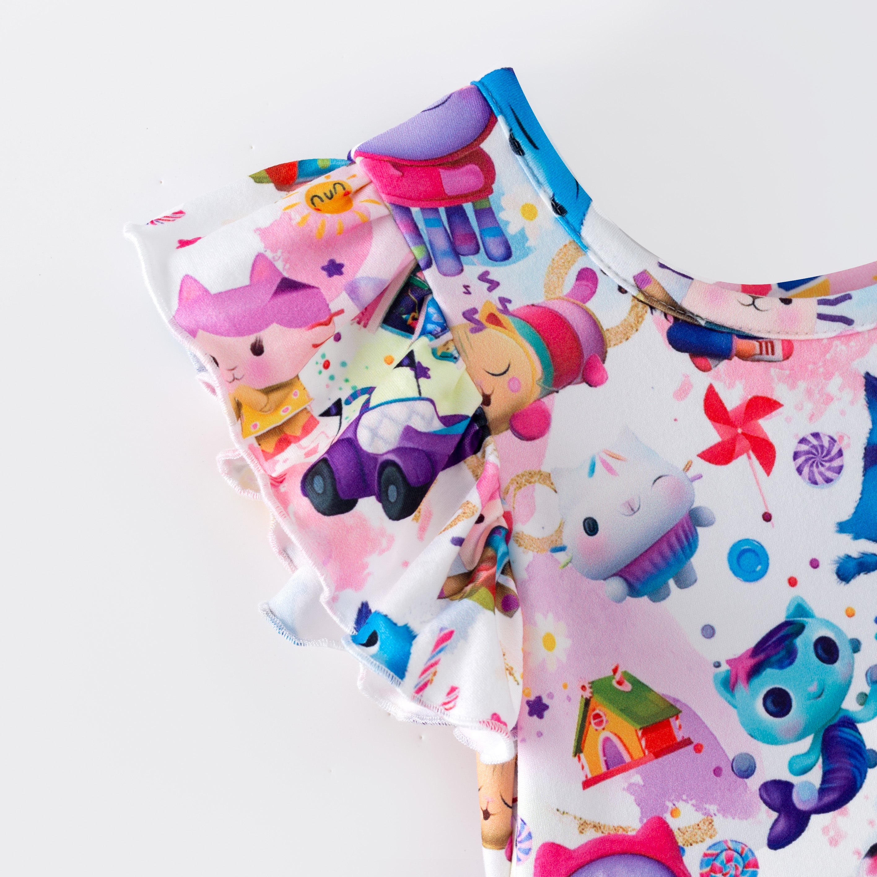 (Pre Order,Prepack Zone)Girls Spring&Summer Cartoon Print Dress(Mix Size)