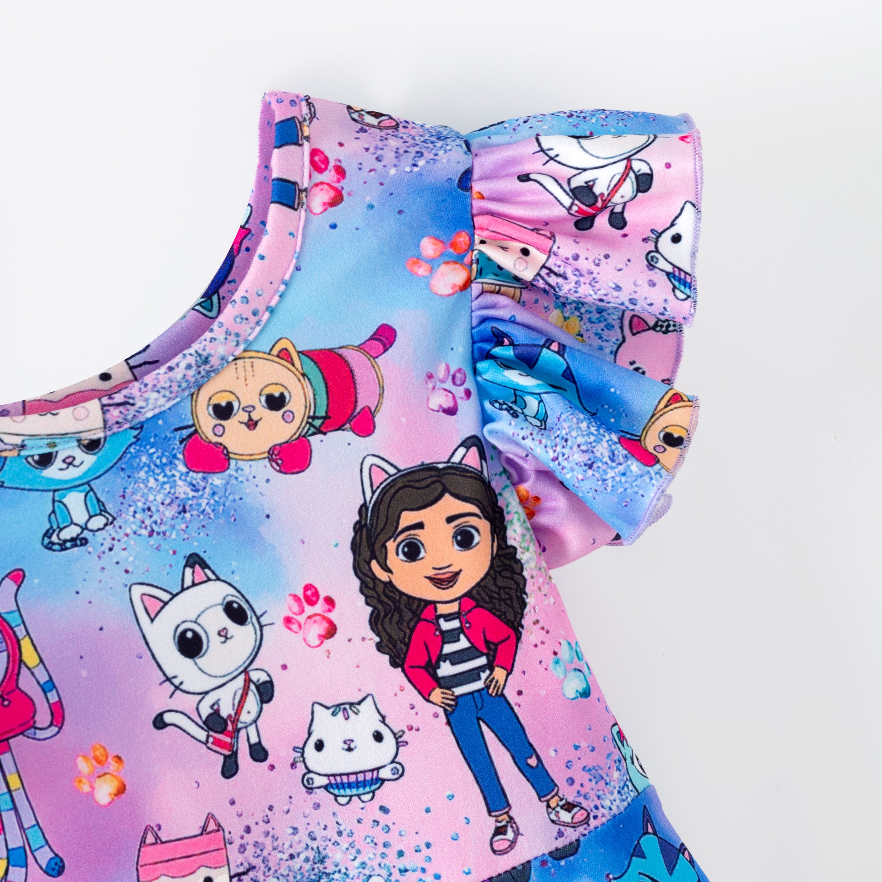 (Pre Order,Prepack Zone)Girls Spring&Summer Cartoon Print Dress(Mix Size)