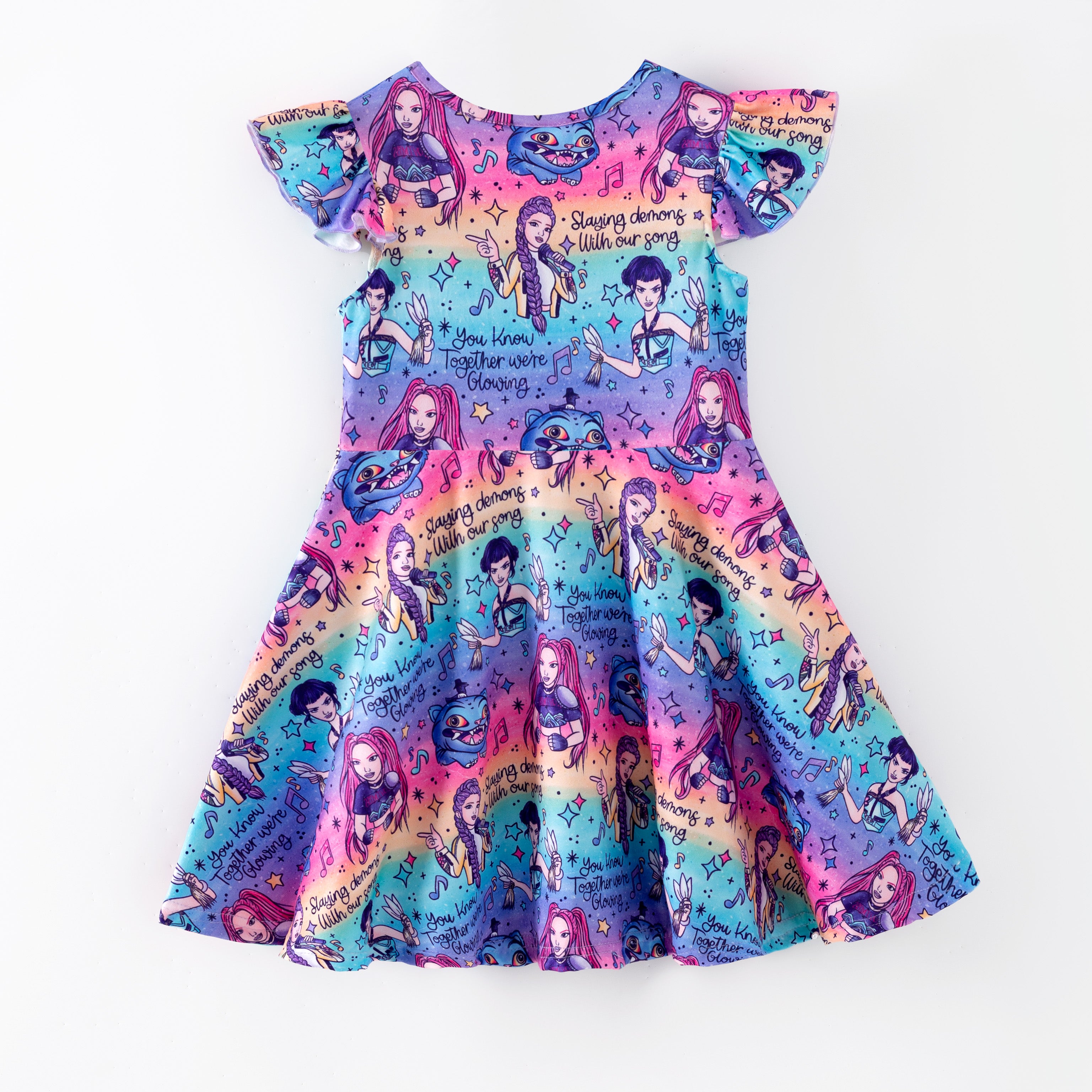 (Pre Order,Prepack Zone)Girls Movie Character Print Dress(Mix Size)