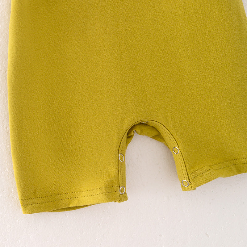 (In Stock)Baby Boys Spring Bee Embroidery Smocked Romper