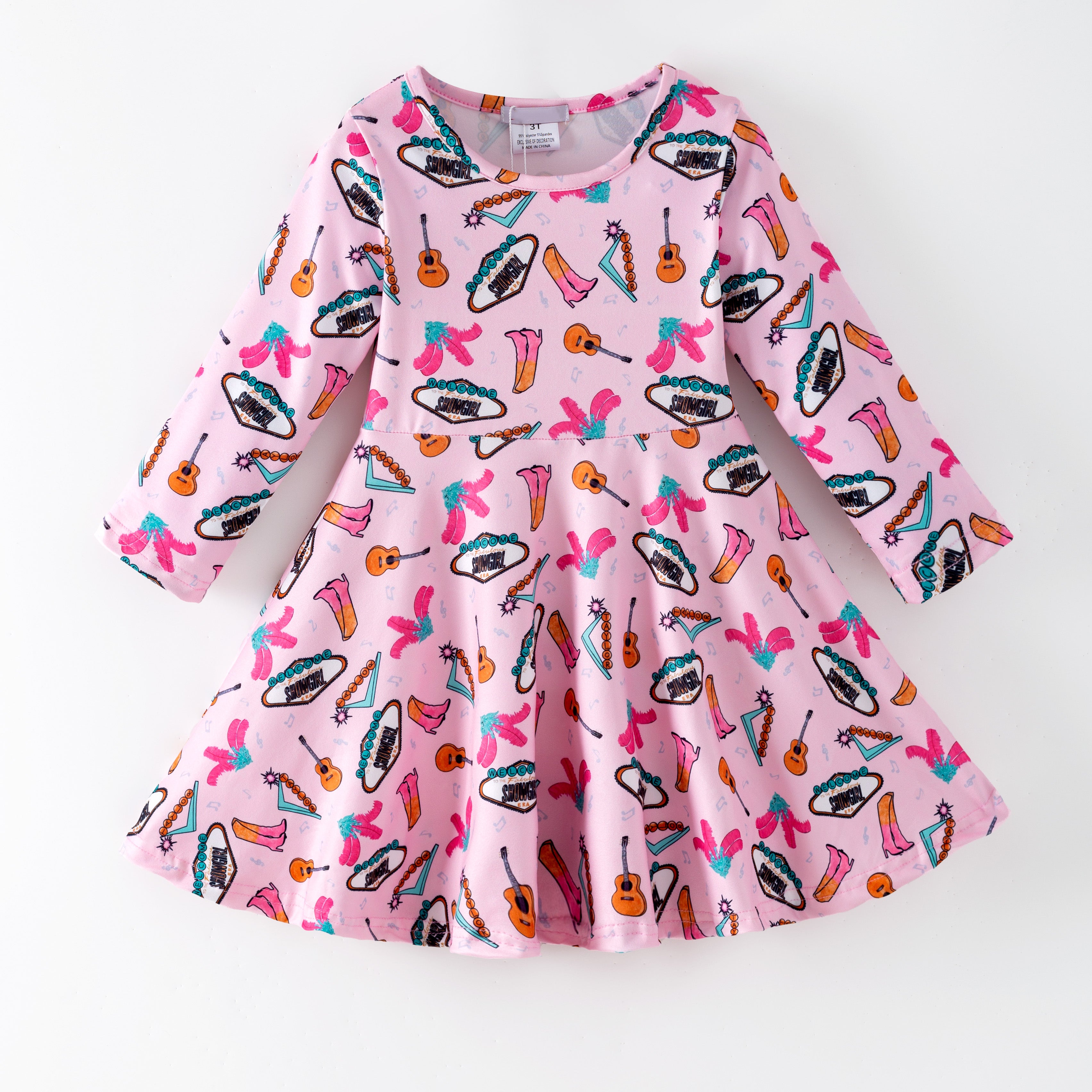 (Pre Order,Prepack Zone)Girls Movie Character Print Dress(Mix Size)